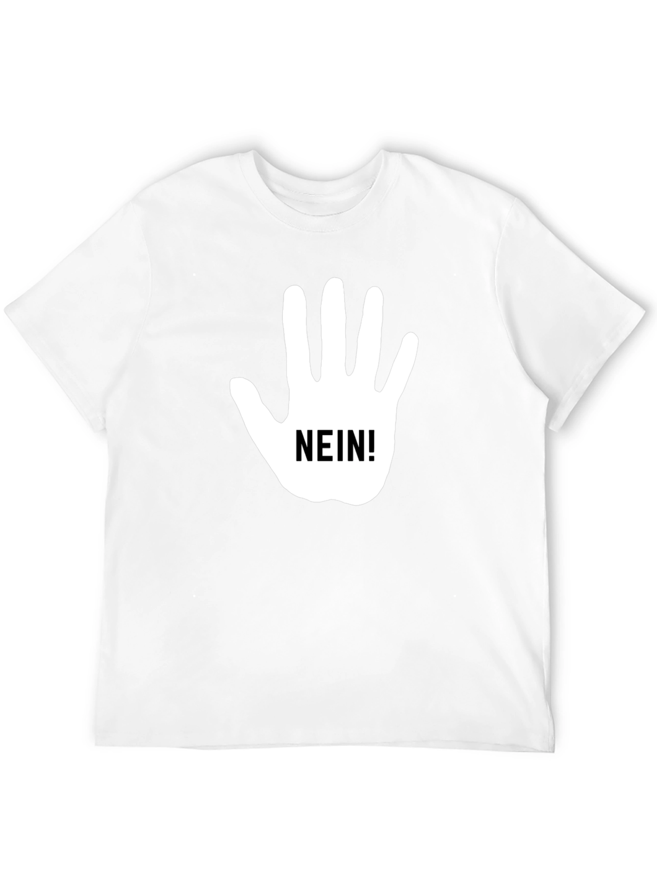 Nein Hand Gesture Black T-Shirt