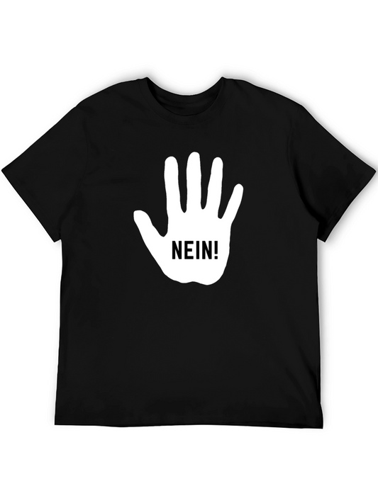 Nein Hand Gesture Black T-Shirt