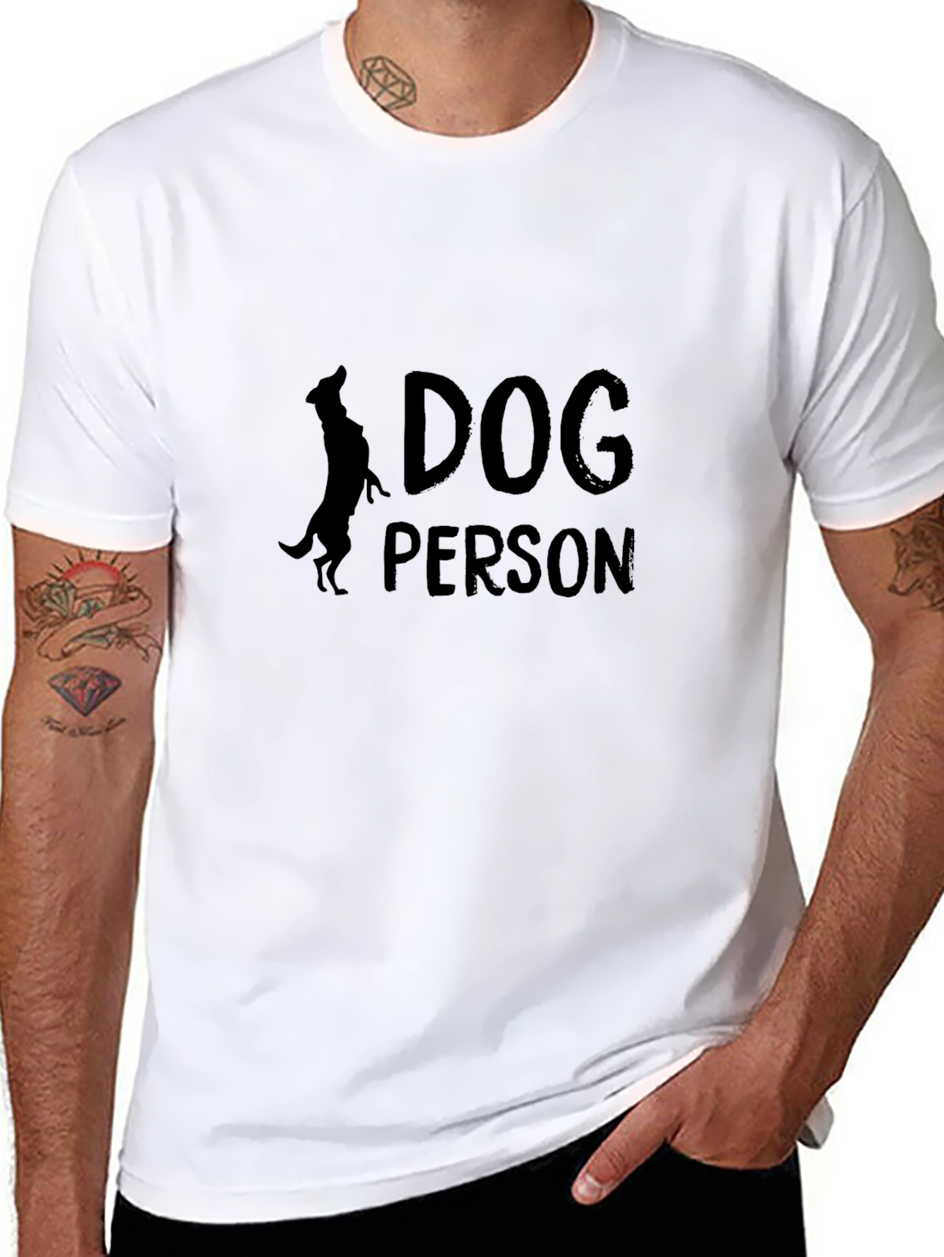Dog Person Black Graphic Tee