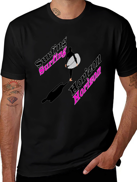 Surfing Horizon Graphic T-Shirt