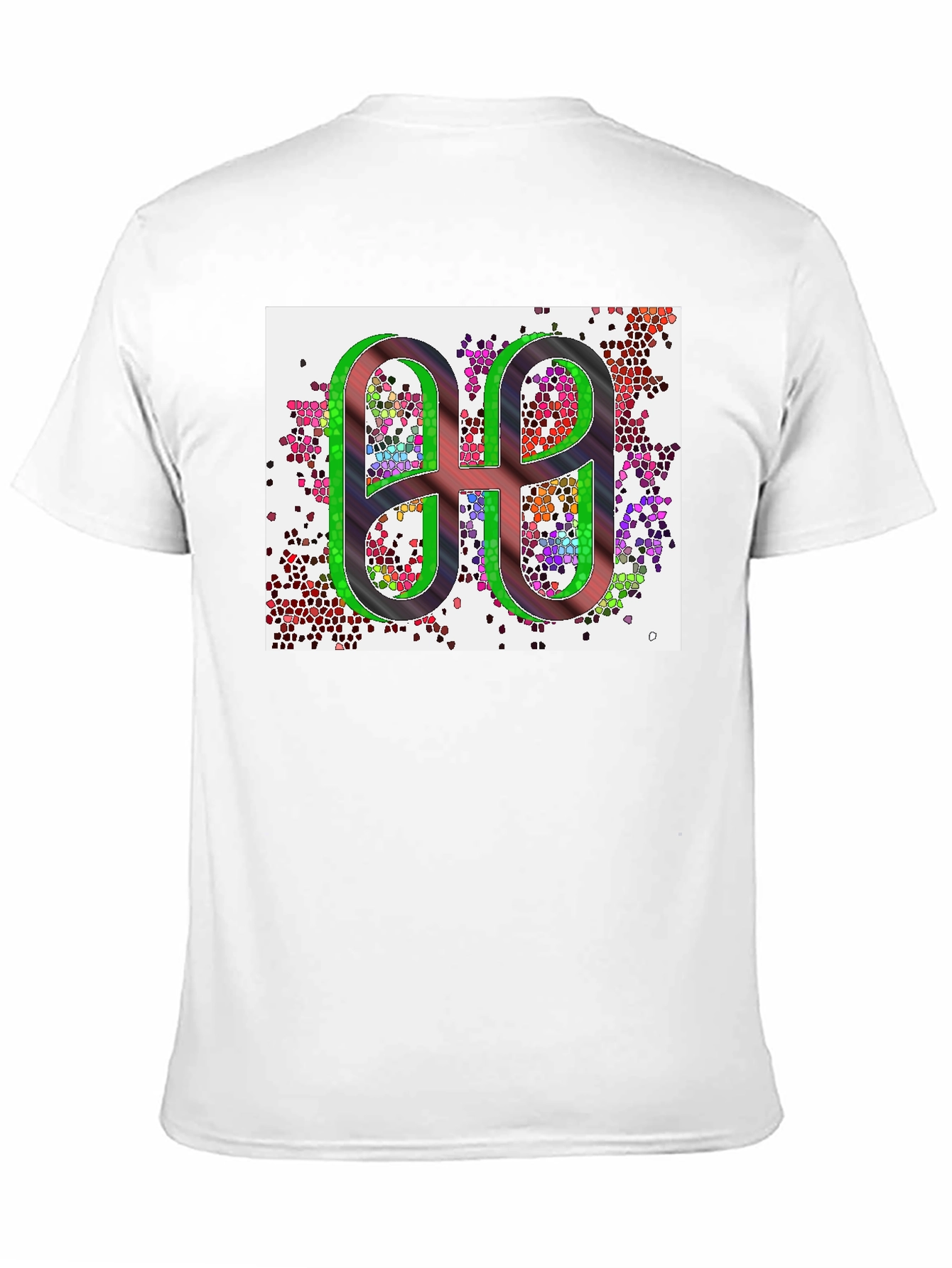 Abstract Graphic Print Black T-Shirt