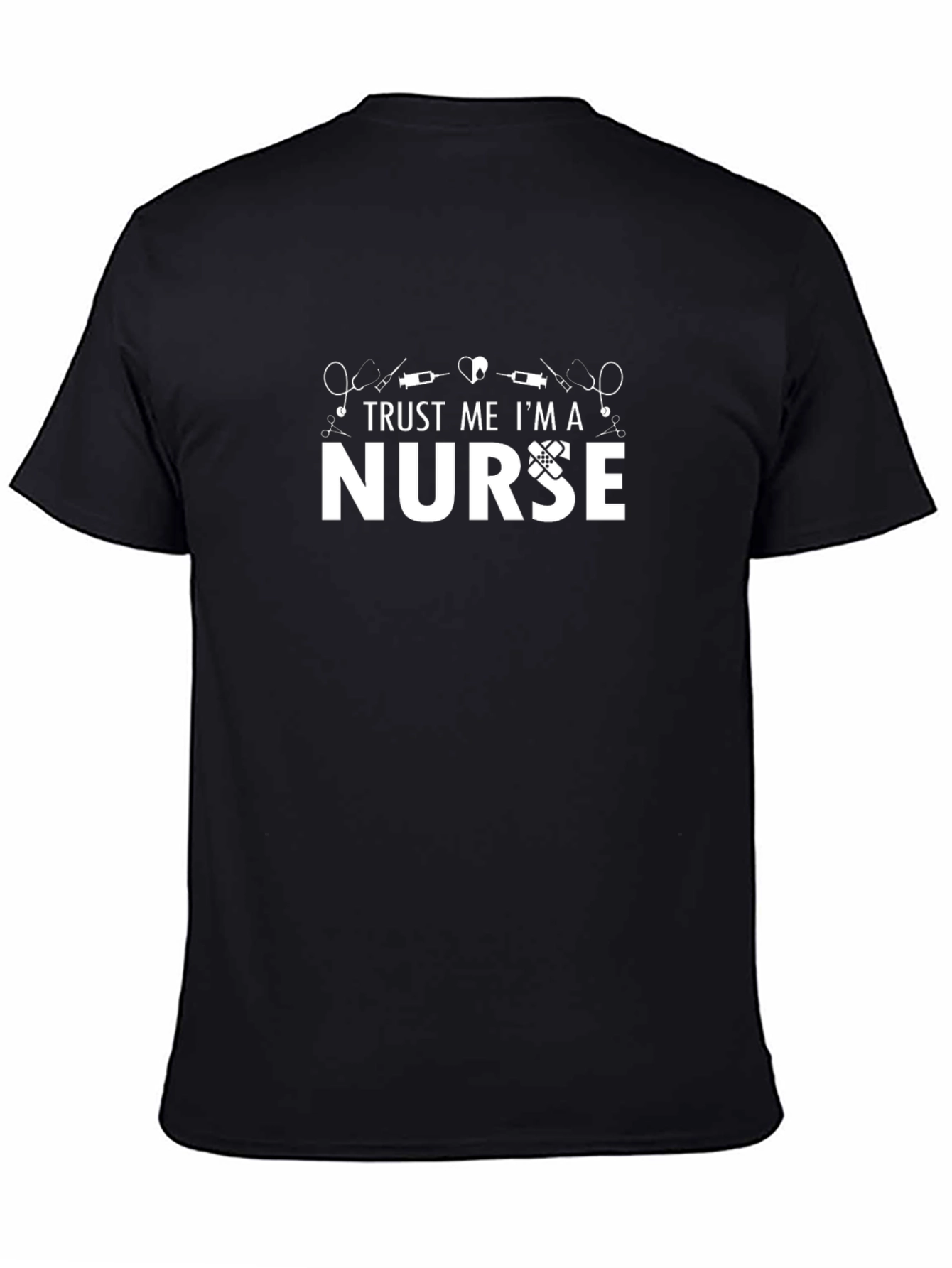 Trust Me Im A Nurse Graphic Tee - Black