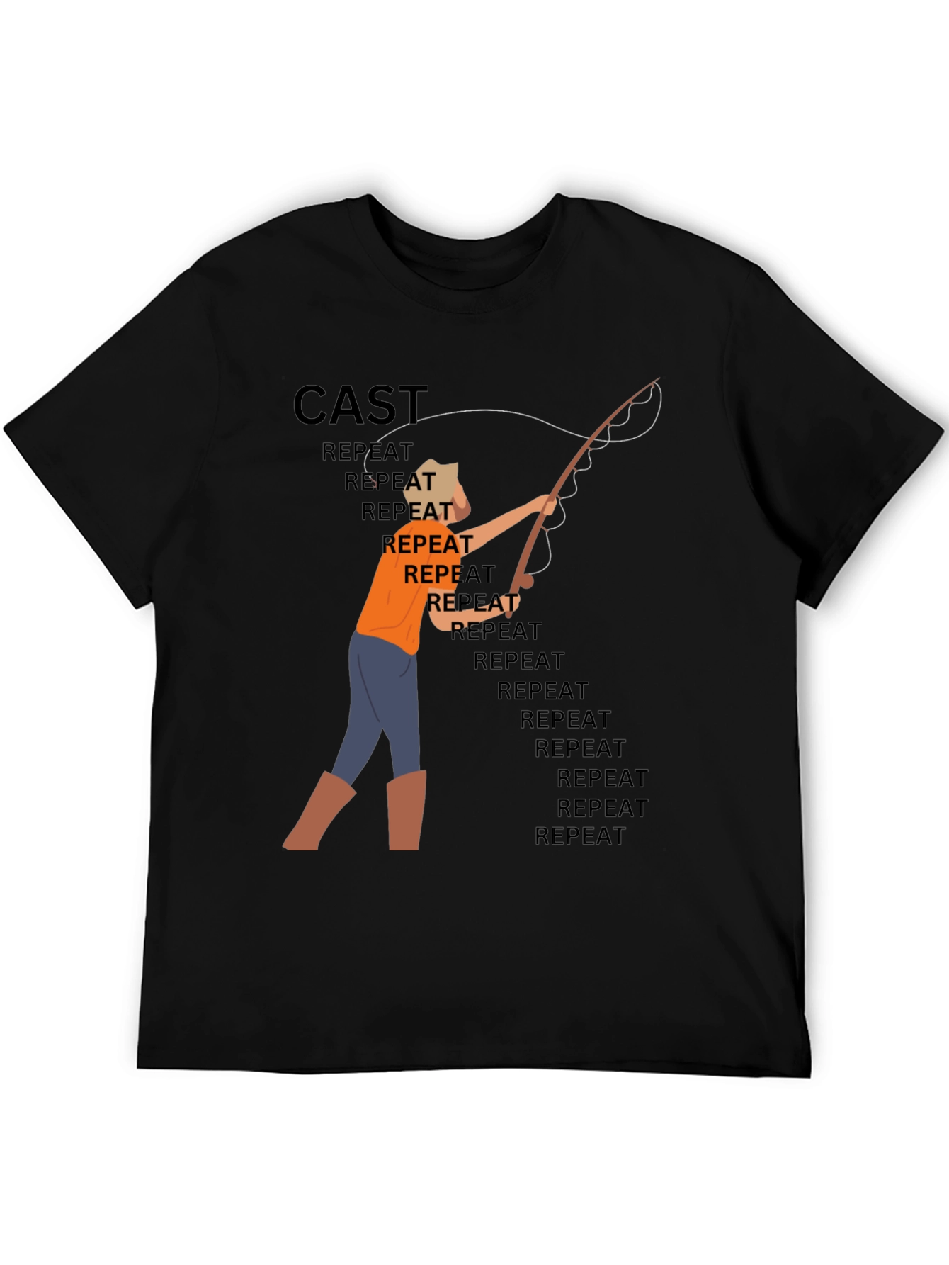Cast Repeat Fishing T-Shirt