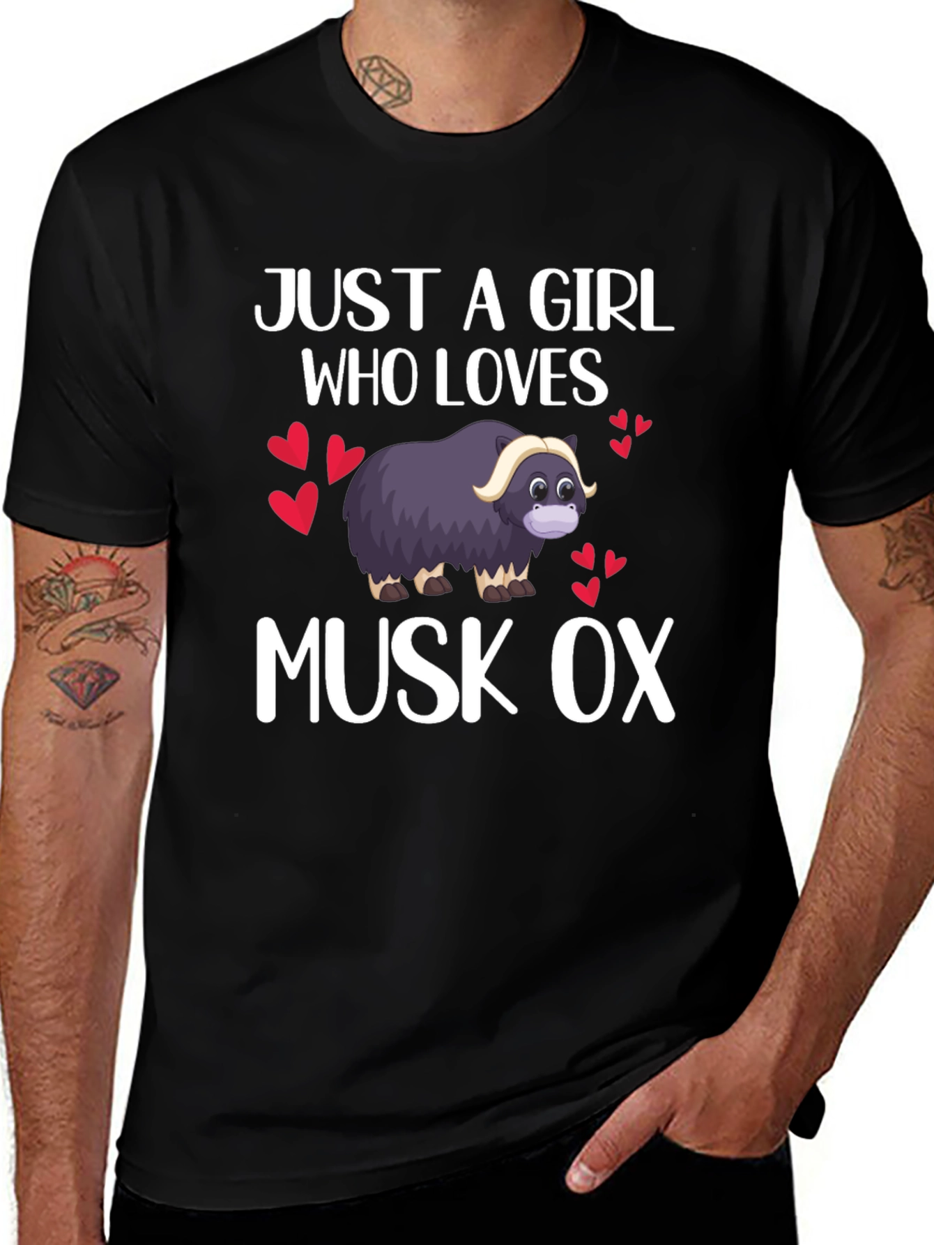 Just A Girl Who Loves Musk Ox T-Shirt