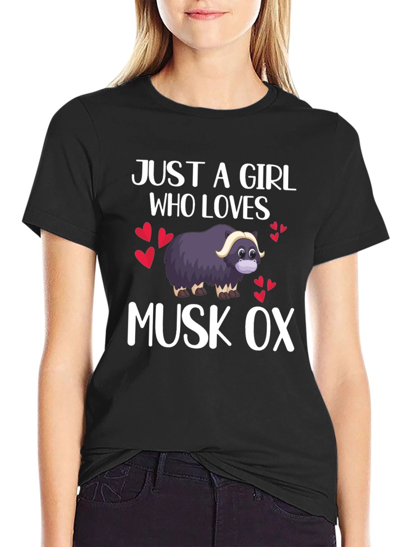 Just A Girl Who Loves Musk Ox T-Shirt