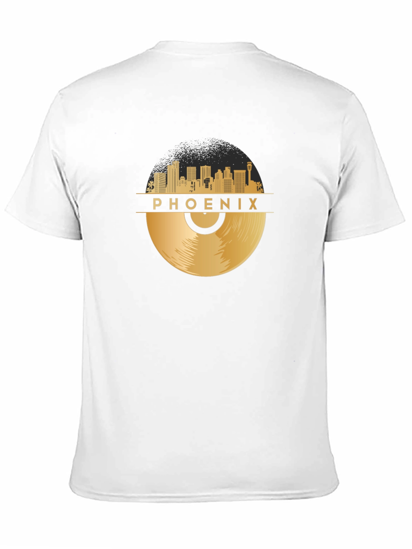 Phoenix Skyline Record Graphic T-Shirt