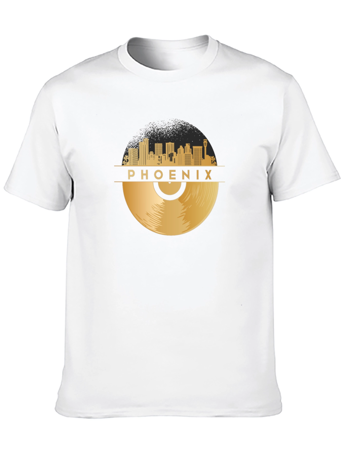 Phoenix Skyline Record Graphic T-Shirt