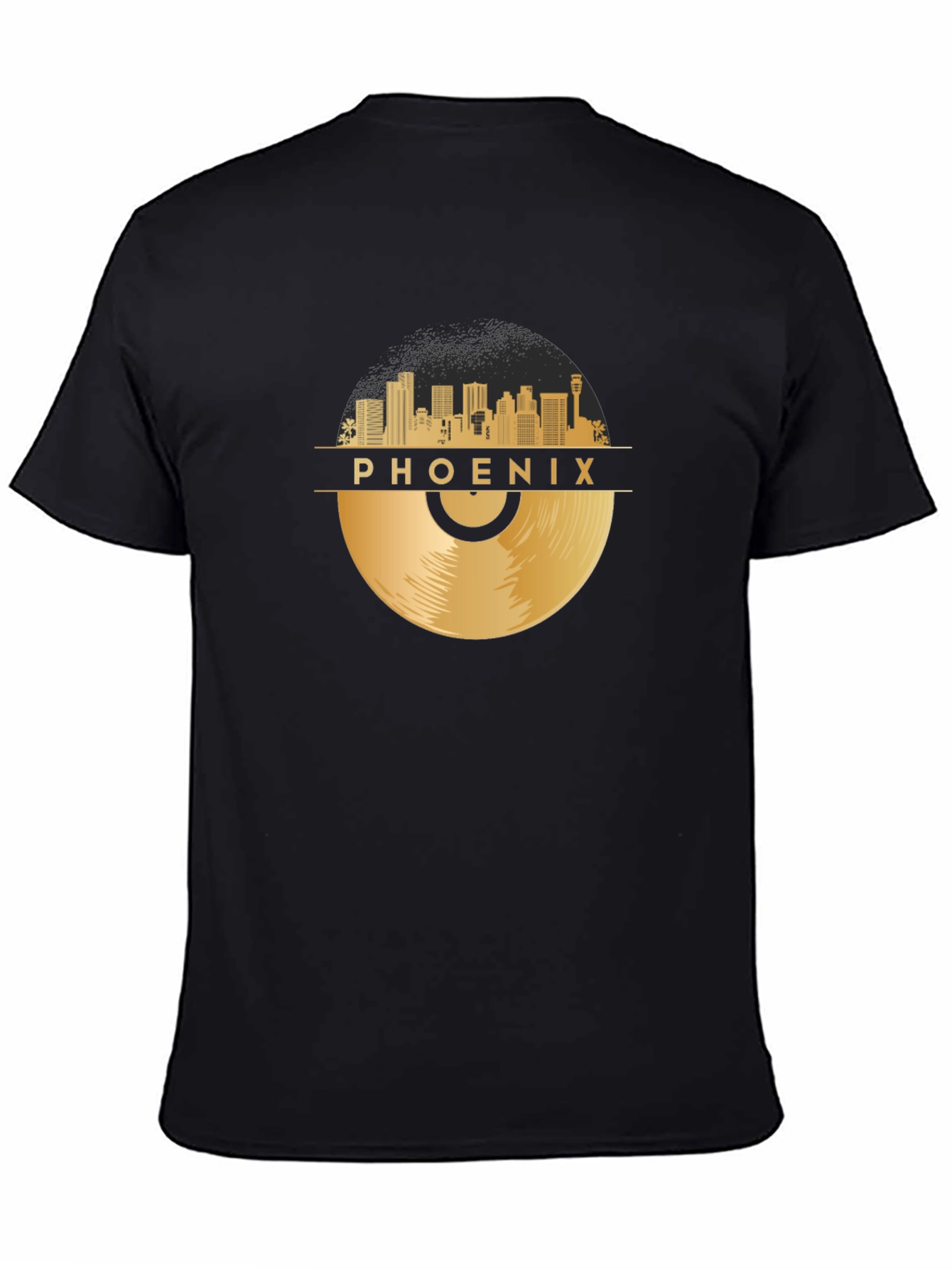 Phoenix Skyline Record Graphic T-Shirt