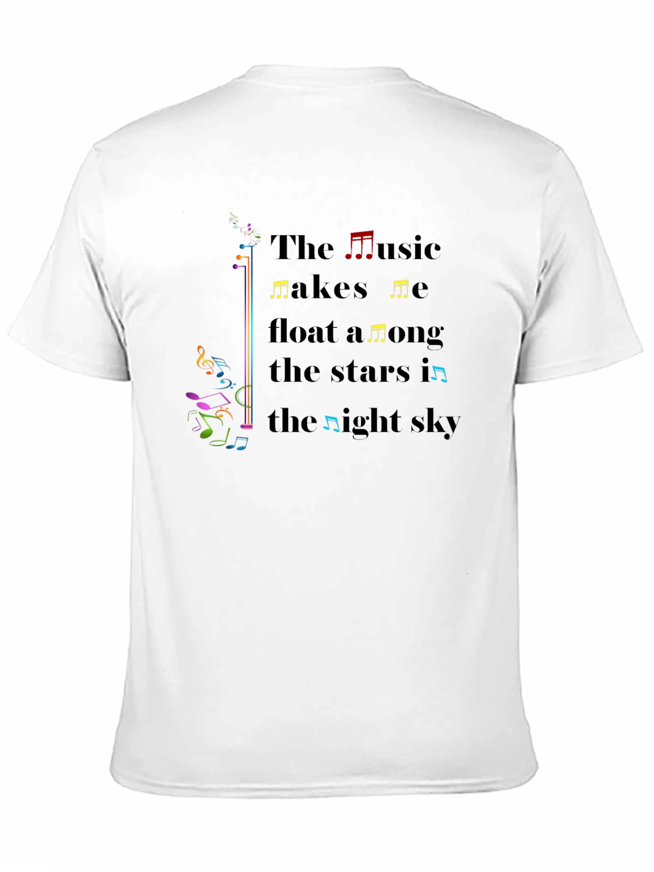 Music Makes Me Float T-Shirt - Black