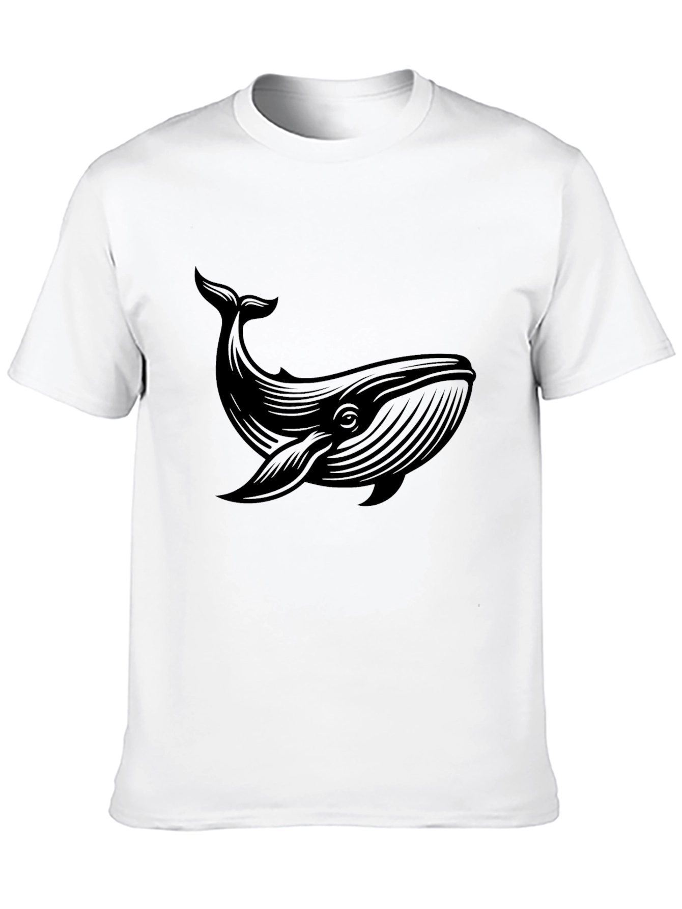Black Whale Graphic Tee - Stylish Mens Casual Top