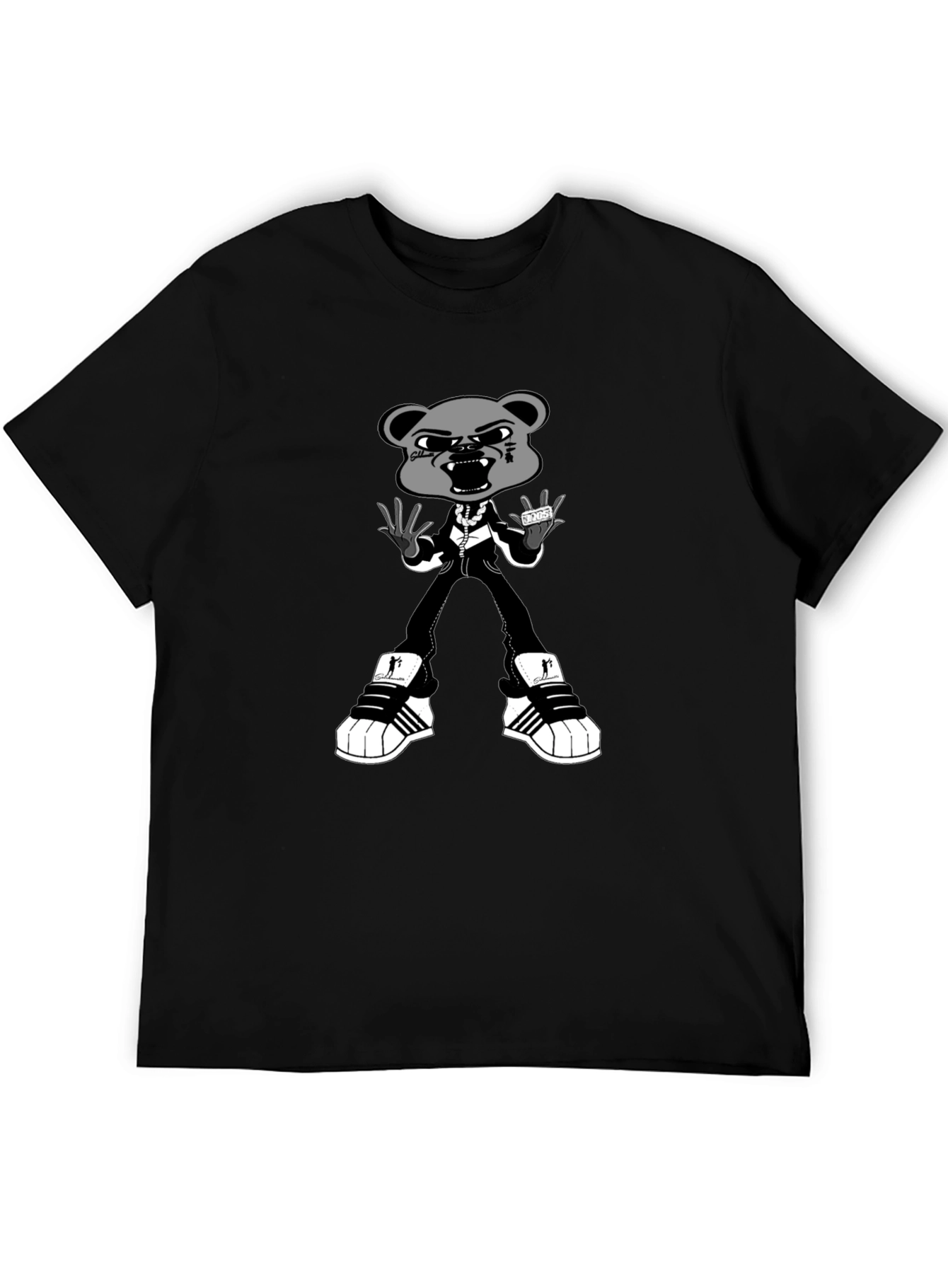 Gangster Bear Graphic T-Shirt