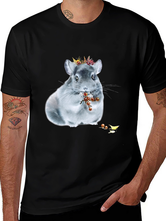 Chinchilla Crown T-Shirt - Cute Animal Graphic Tee