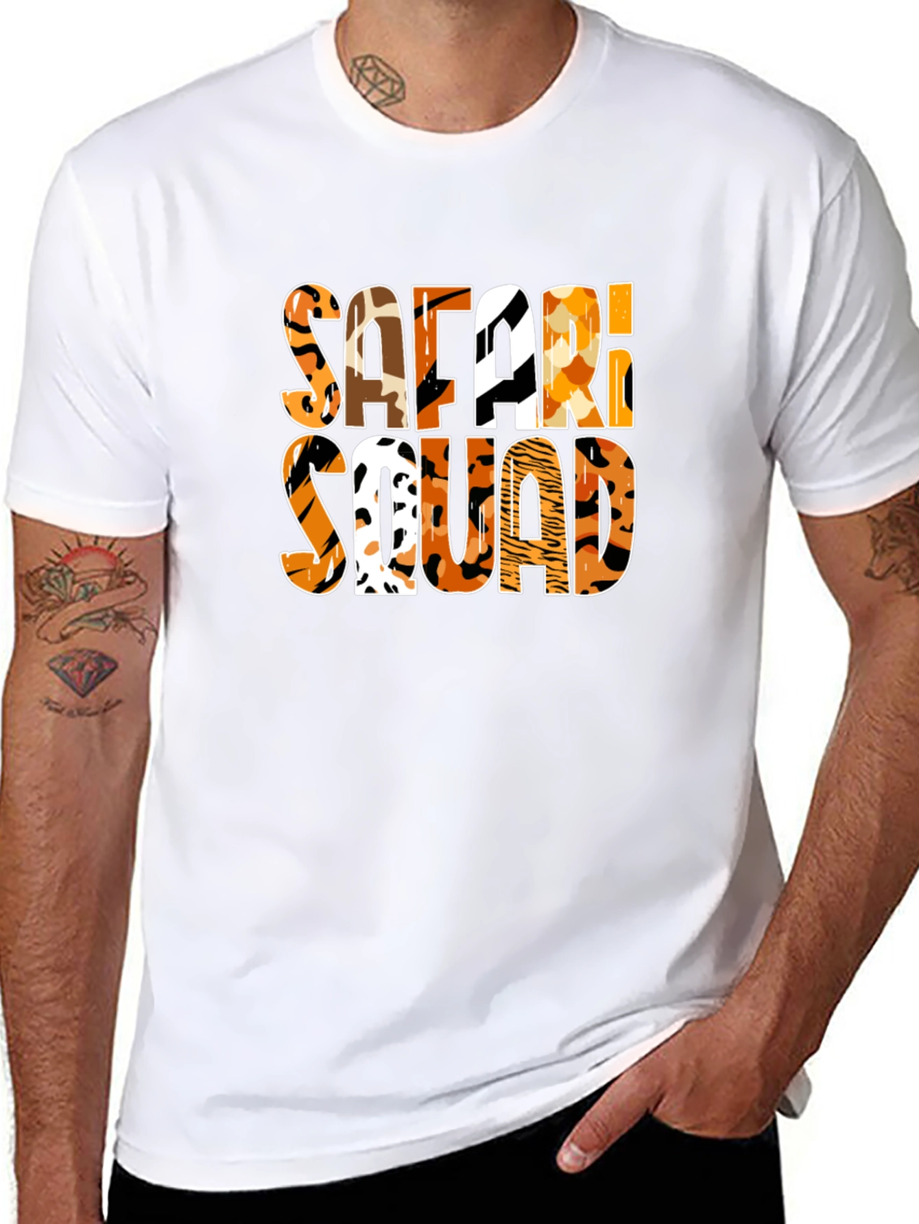 Safari Squad Animal Print Graphic Tee