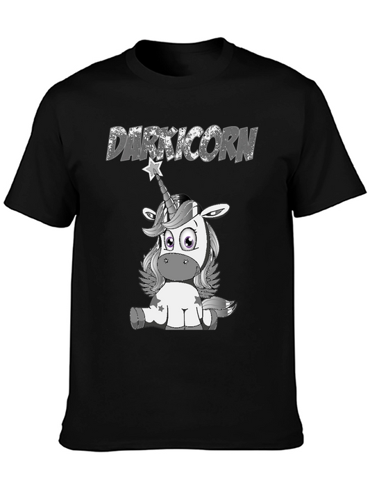 Dark Unicorn Graphic T-Shirt - Black