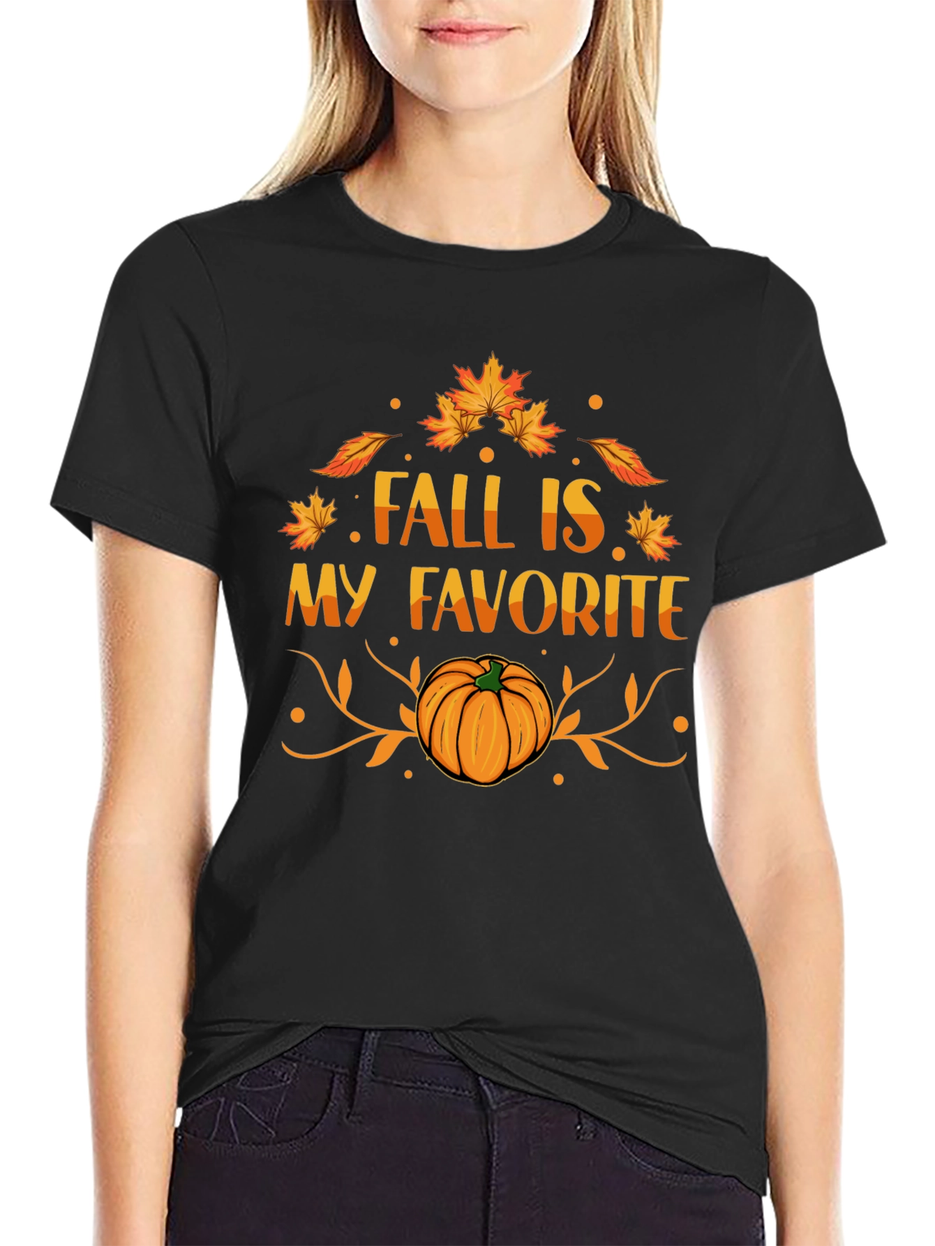 Fall Is My Favorite T-Shirt - Pumpkin Tee