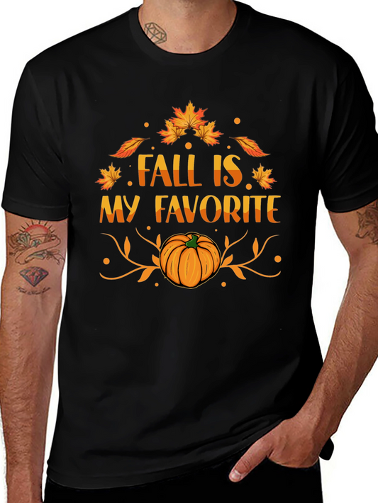 Fall Is My Favorite T-Shirt - Pumpkin Tee