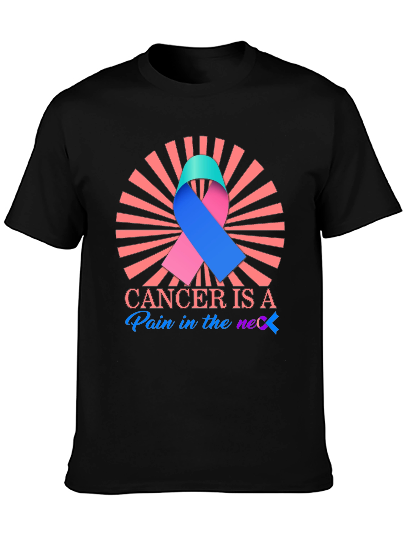Cancer Awareness Ribbon Graphic Tee