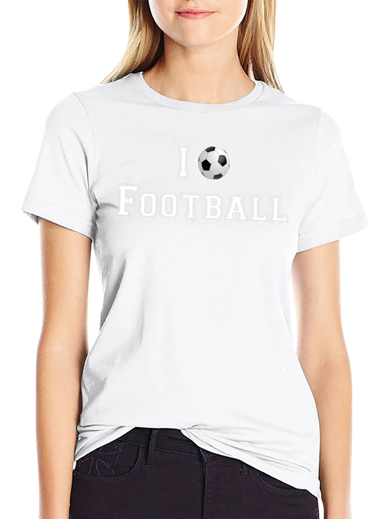 I Love Football Graphic T-Shirt