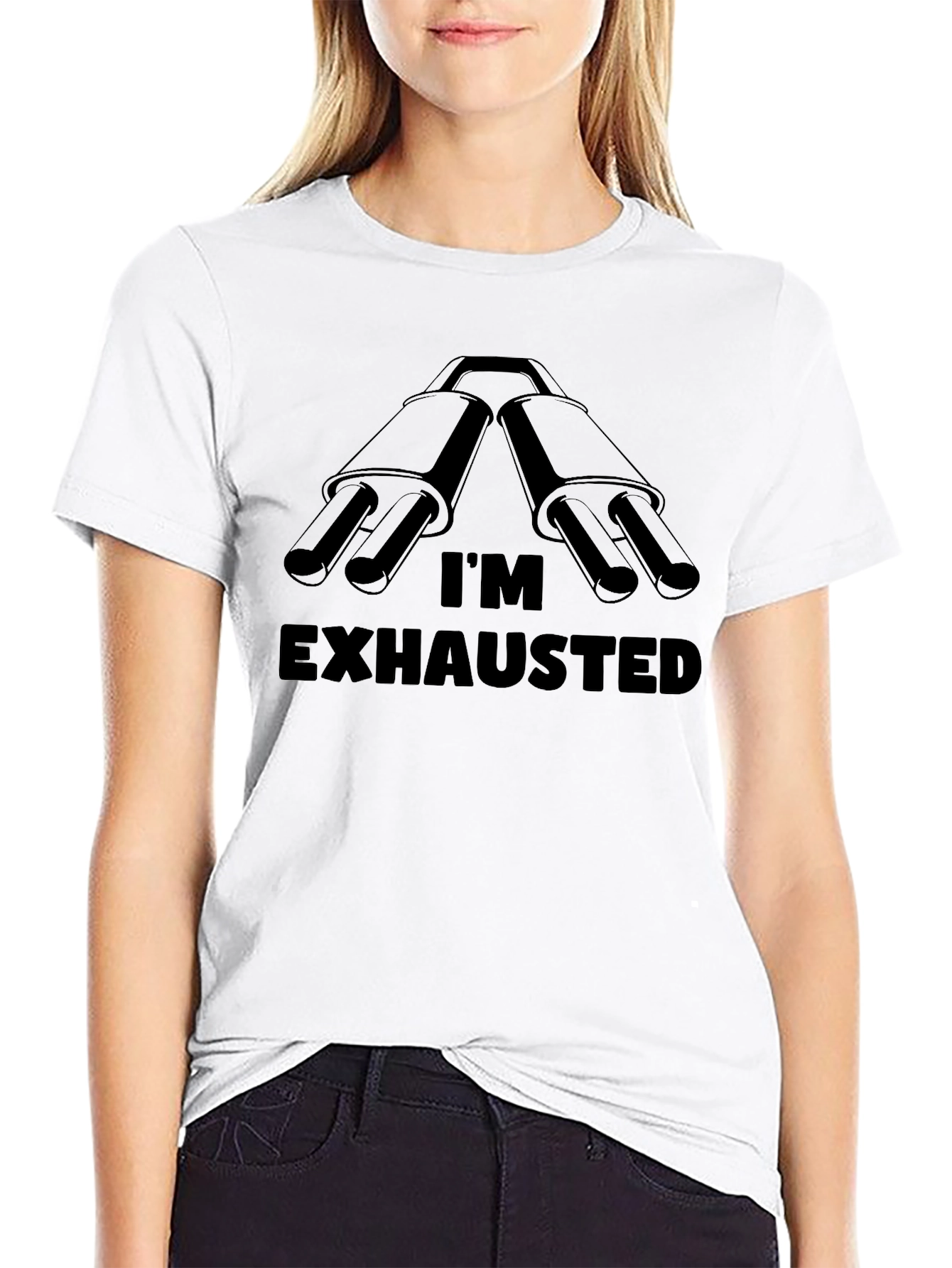 Im Exhausted T-Shirt - Funny Car Lover Tee