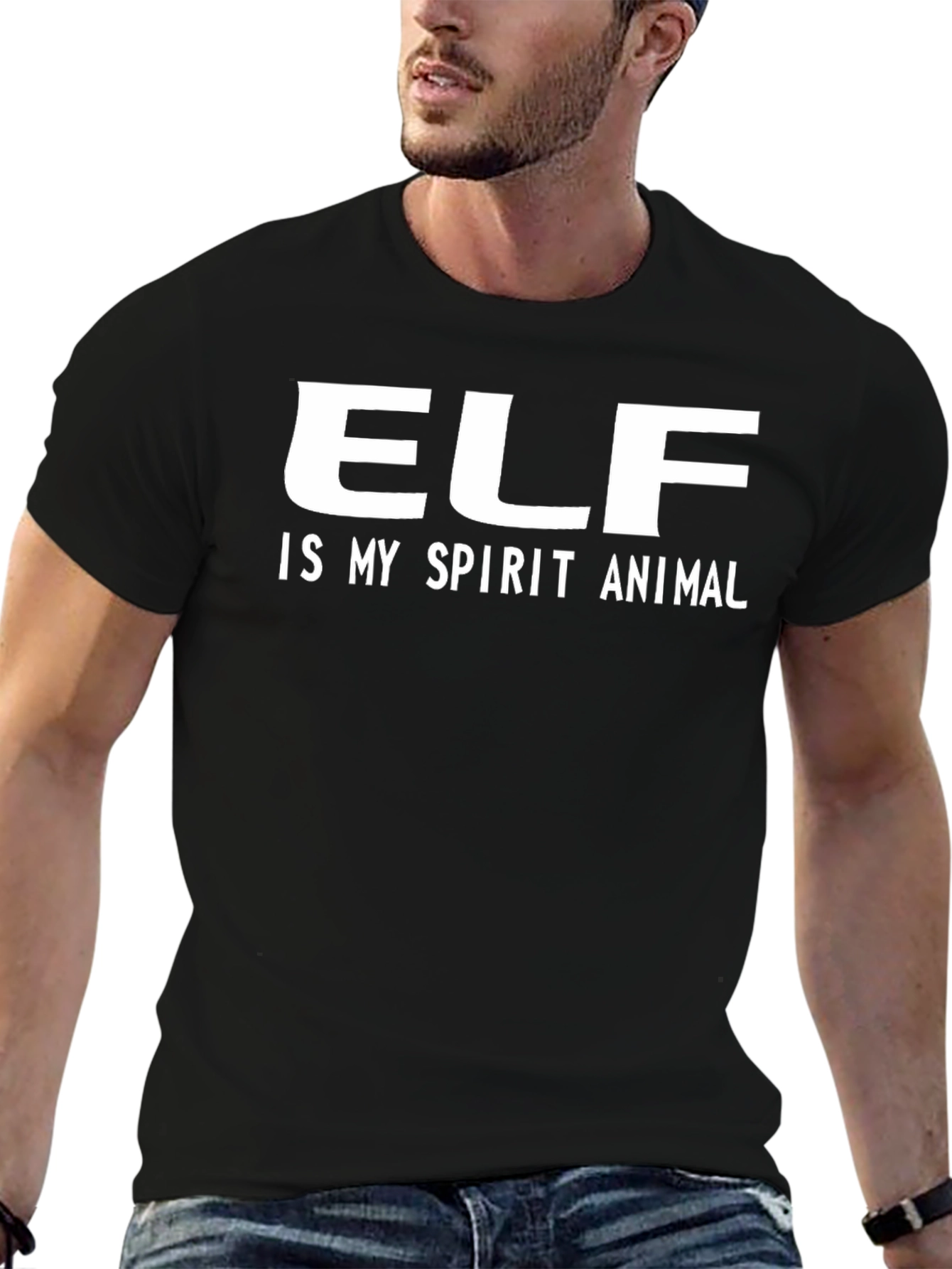 Elf Is My Spirit Animal - Novelty T-Shirt