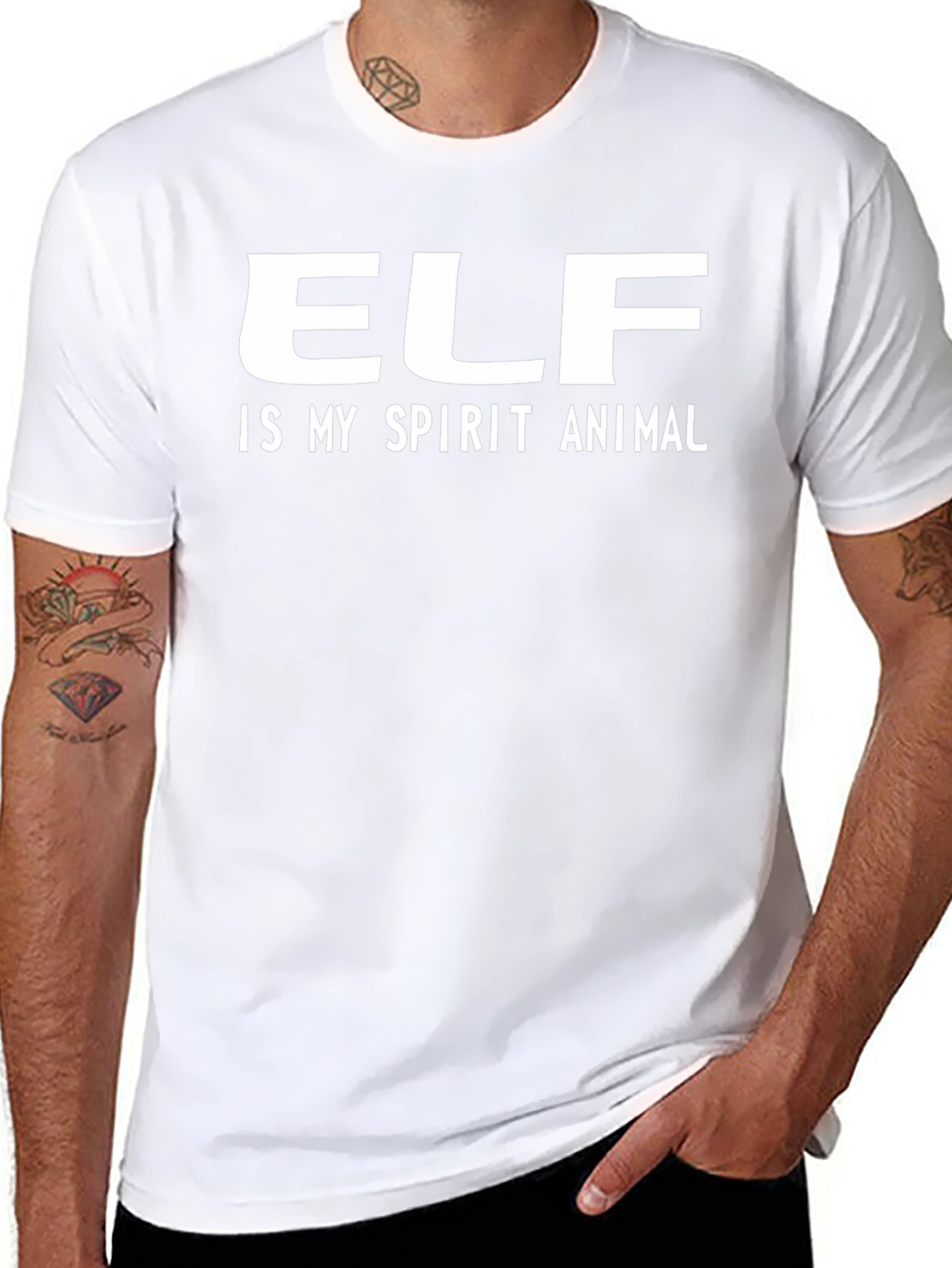 Elf Is My Spirit Animal - Novelty T-Shirt