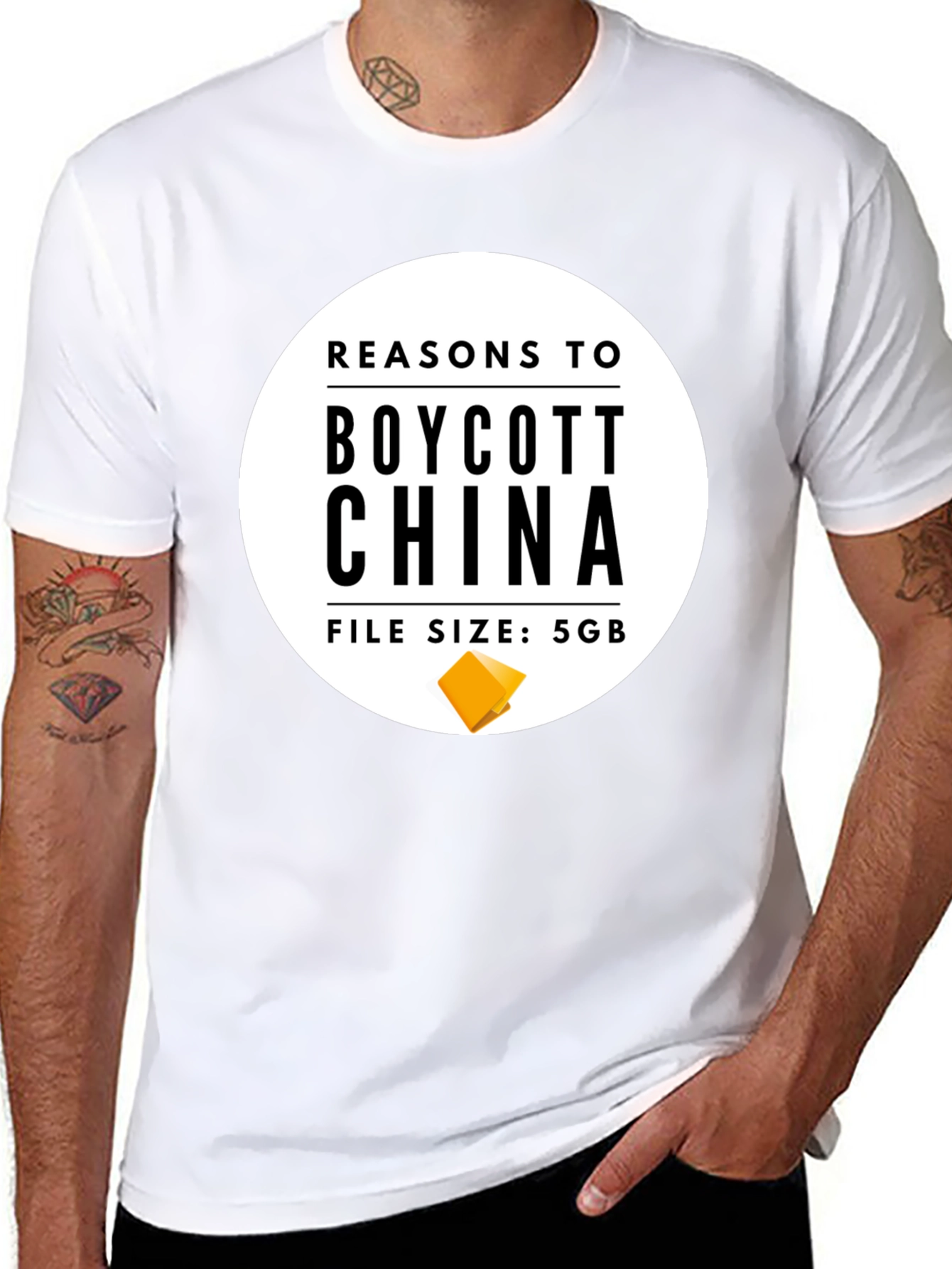 Boycott China T-Shirt - File Size 5GB
