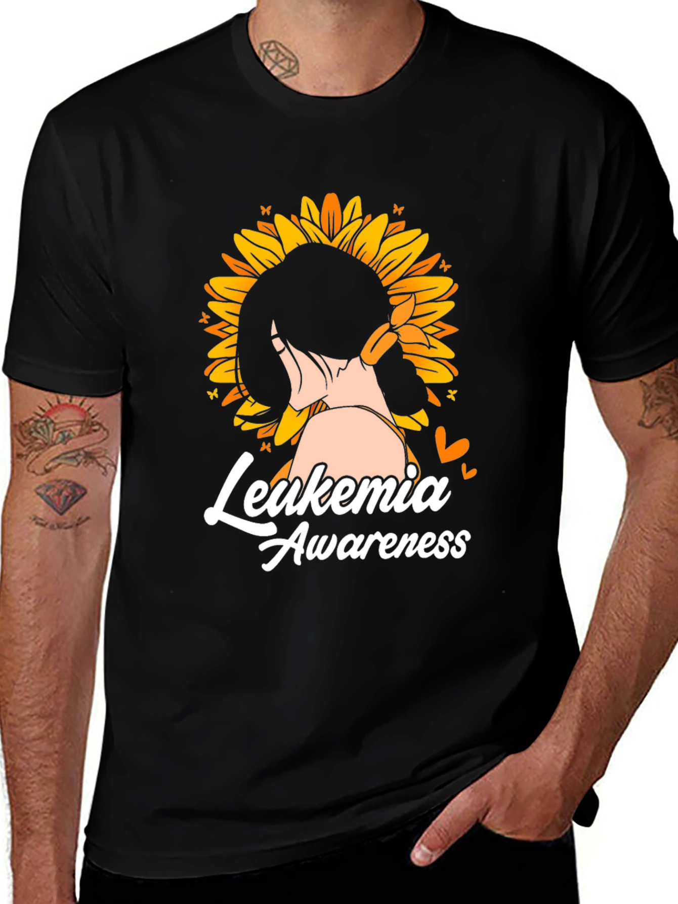 Leukemia Awareness Sunflower T-Shirt