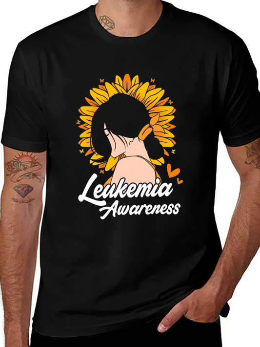 Leukemia Awareness Sunflower T-Shirt