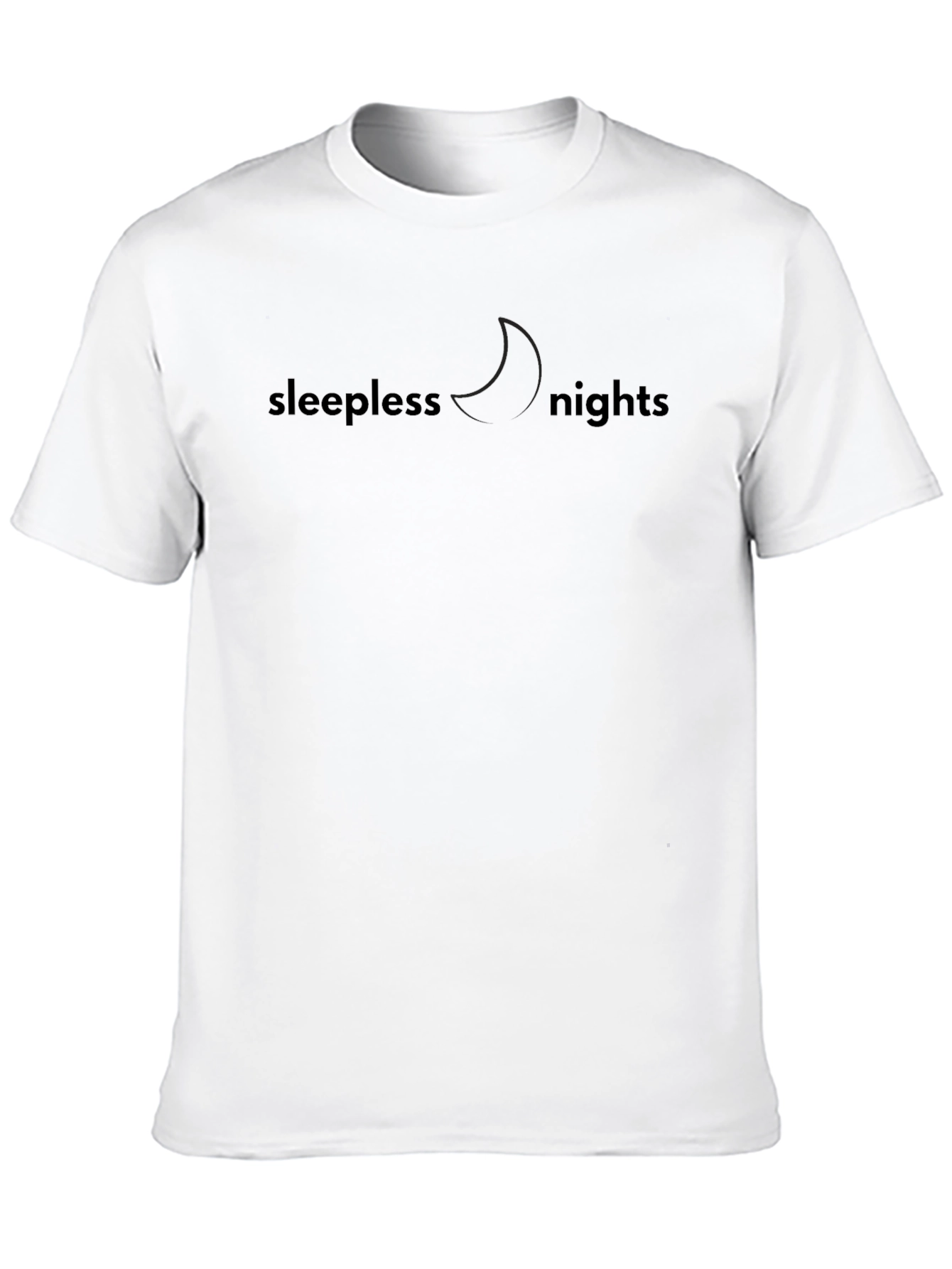 Sleepless Nights Graphic Tee - Black Comfort Fit