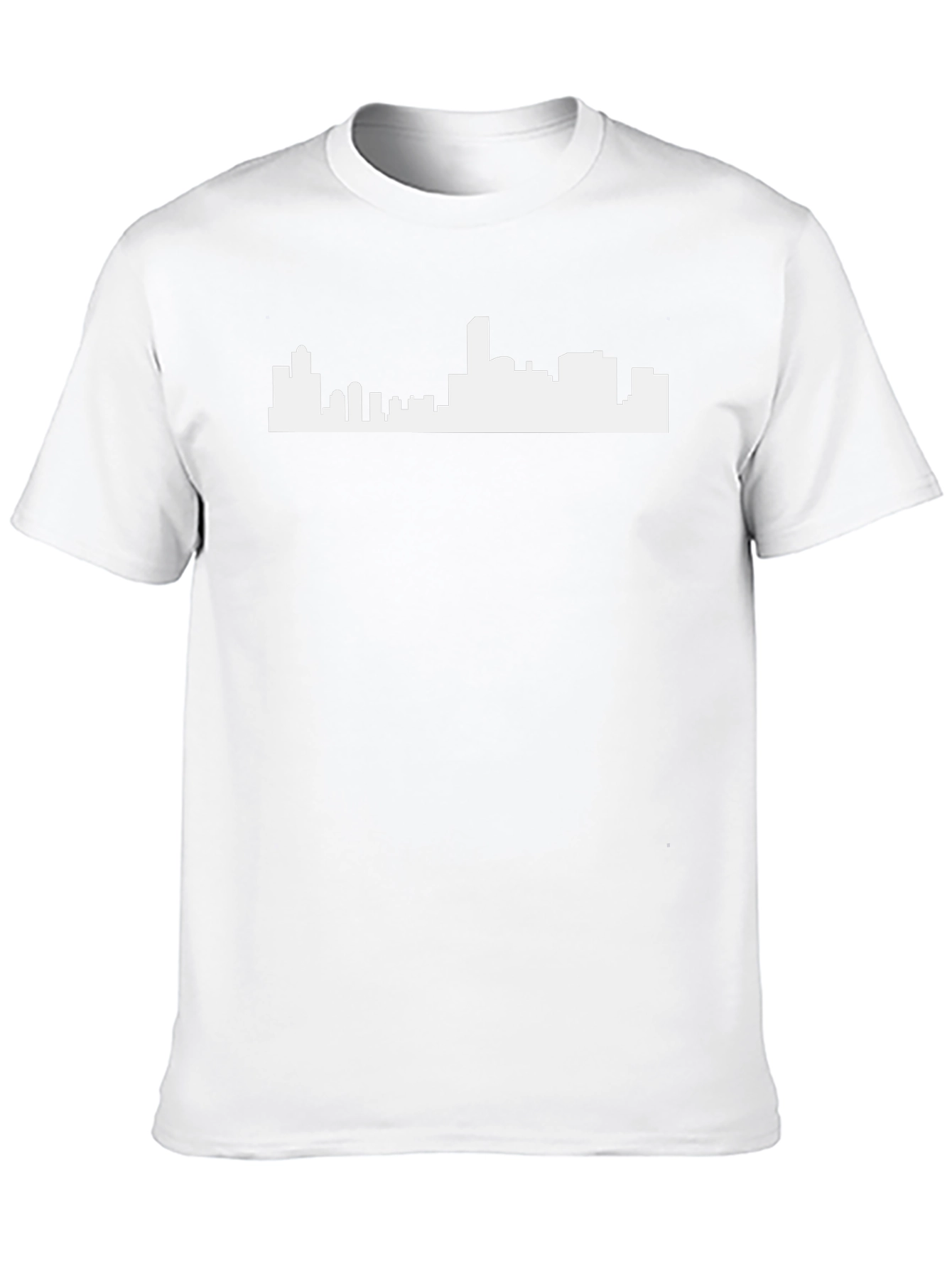 Cityscape Silhouette Graphic Tee - Mens Black T-Shirt