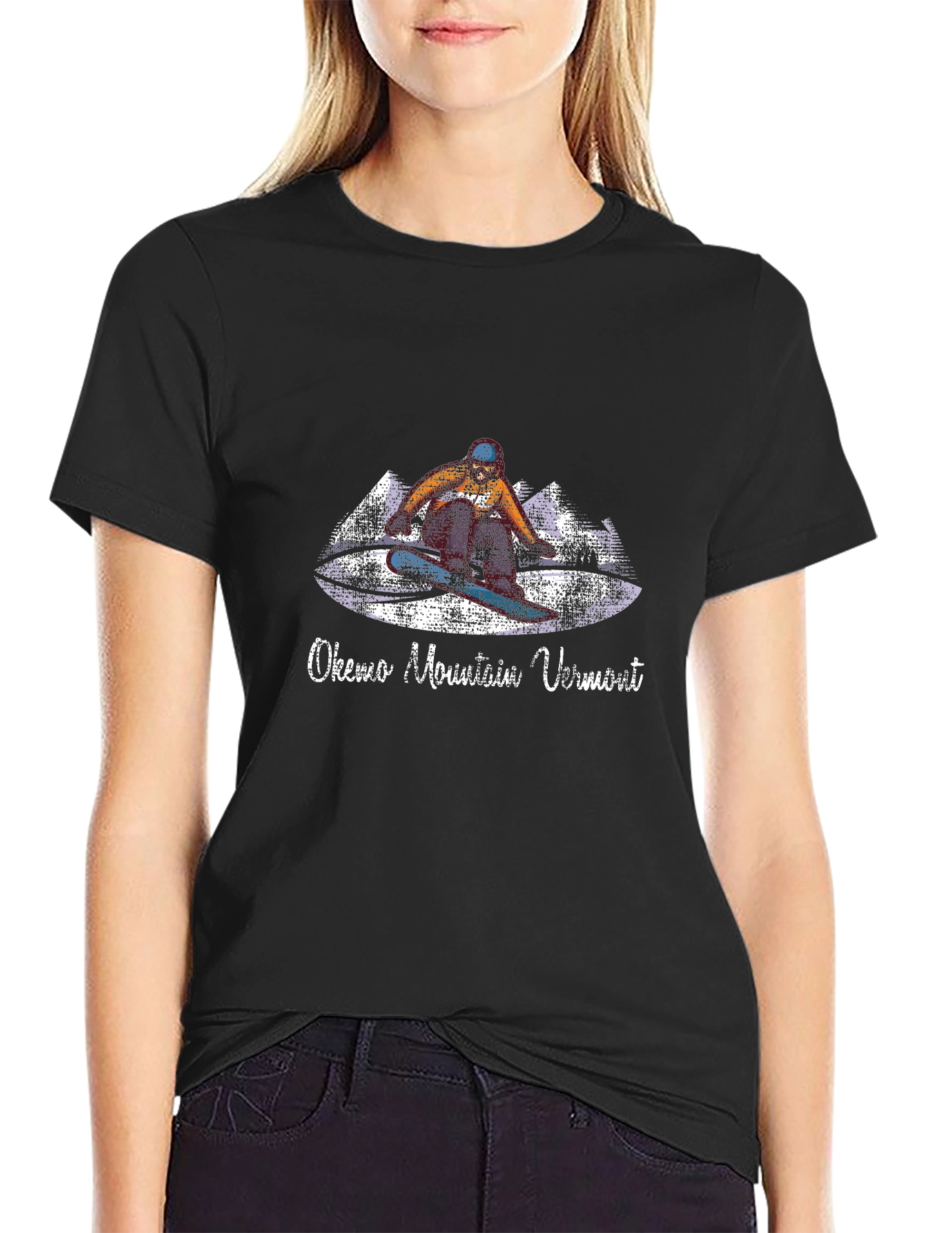 Okemo Mountain Vermont Snowboarder Graphic Tee