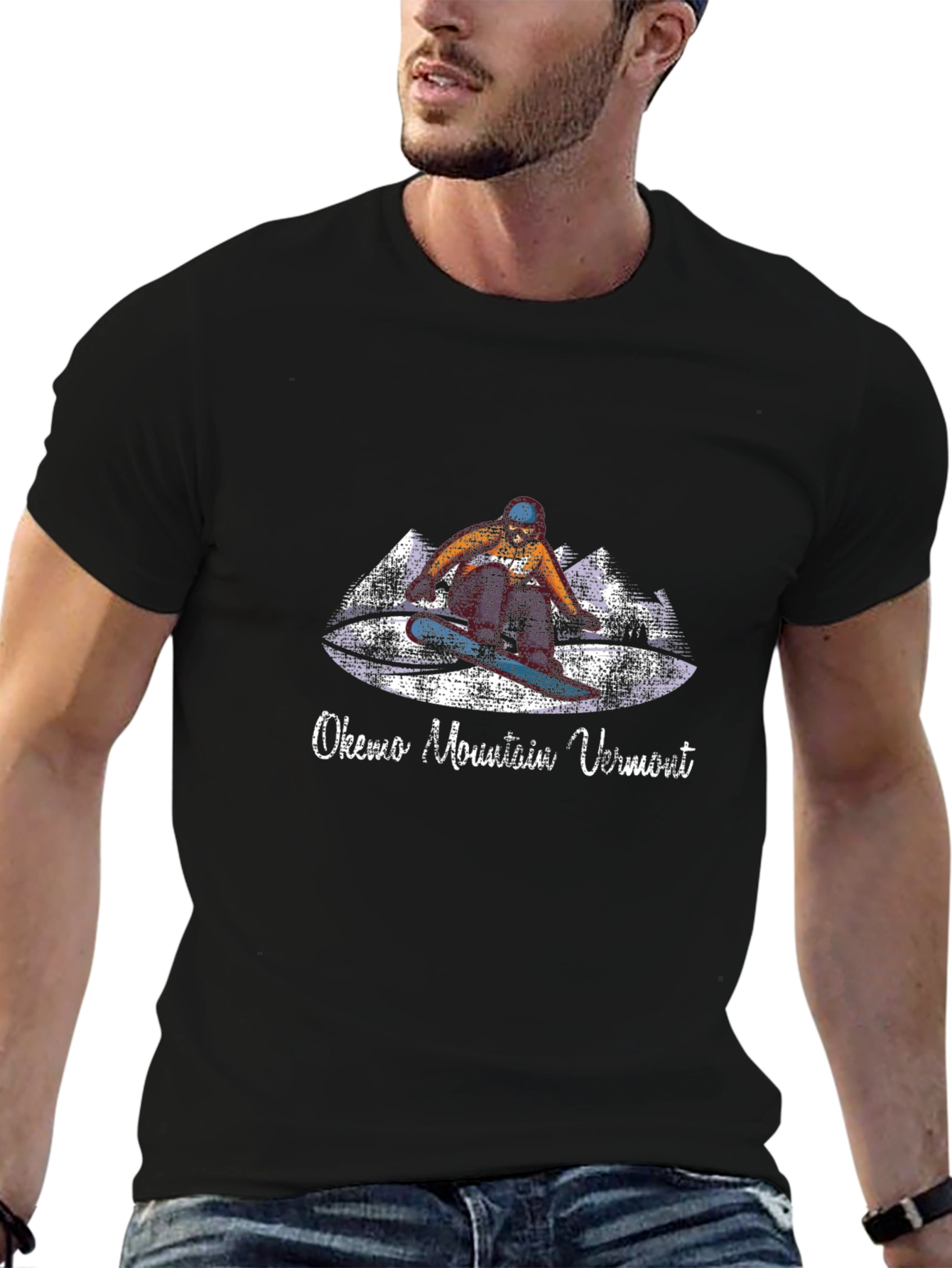 Okemo Mountain Vermont Snowboarder Graphic Tee