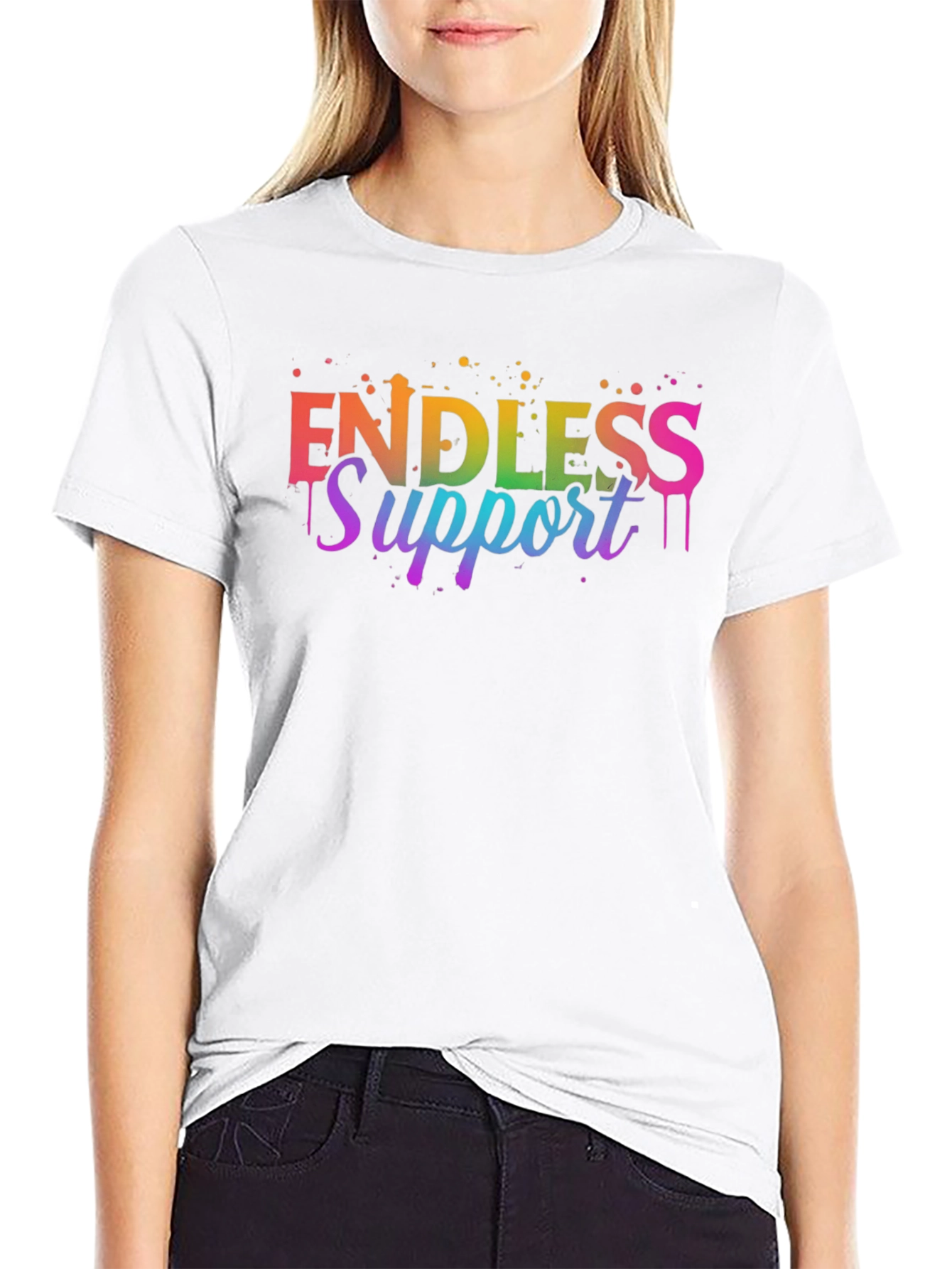 Endless Support Rainbow Graphic Tee
