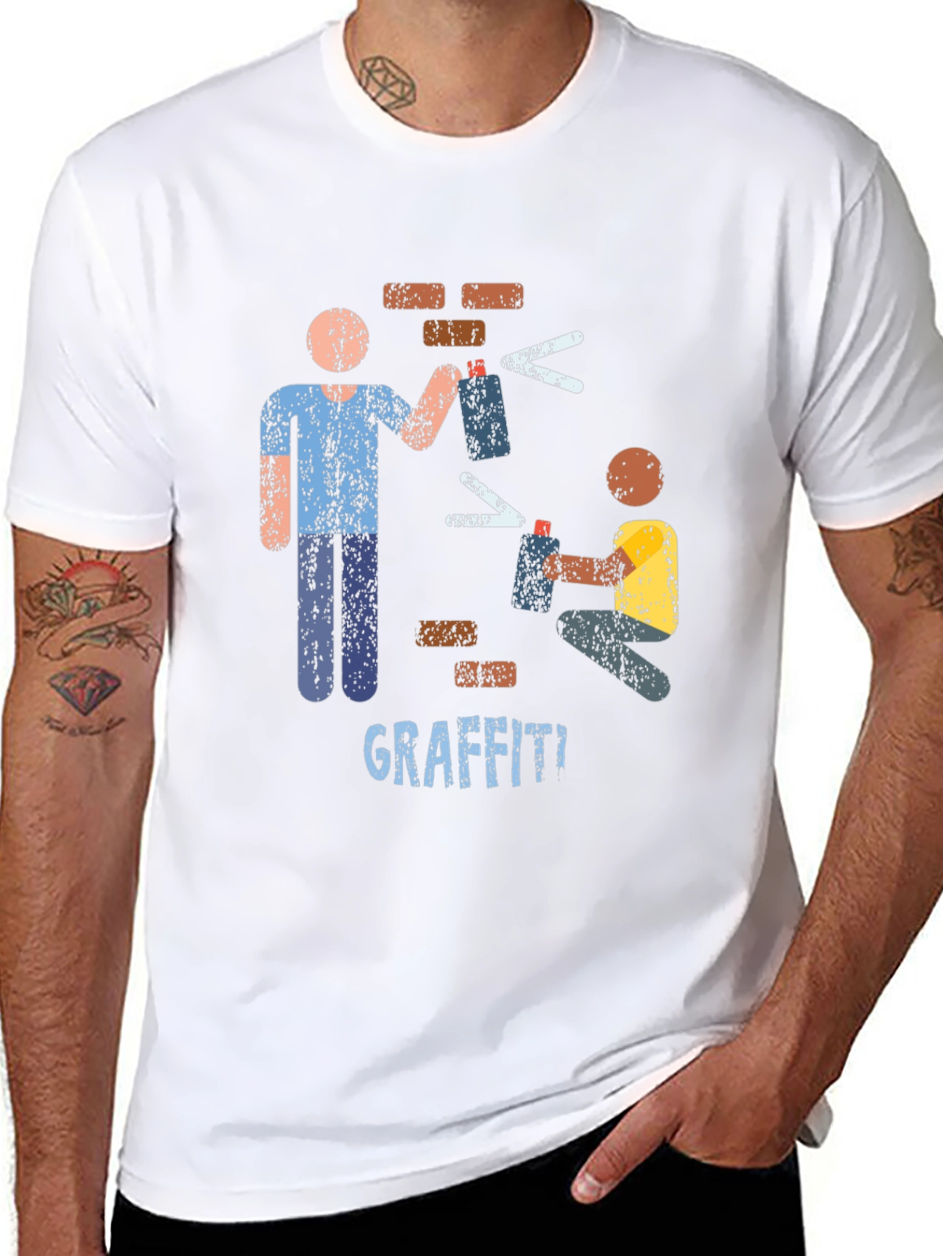Graffiti Artist Graphic T-Shirt Urban Art Tee