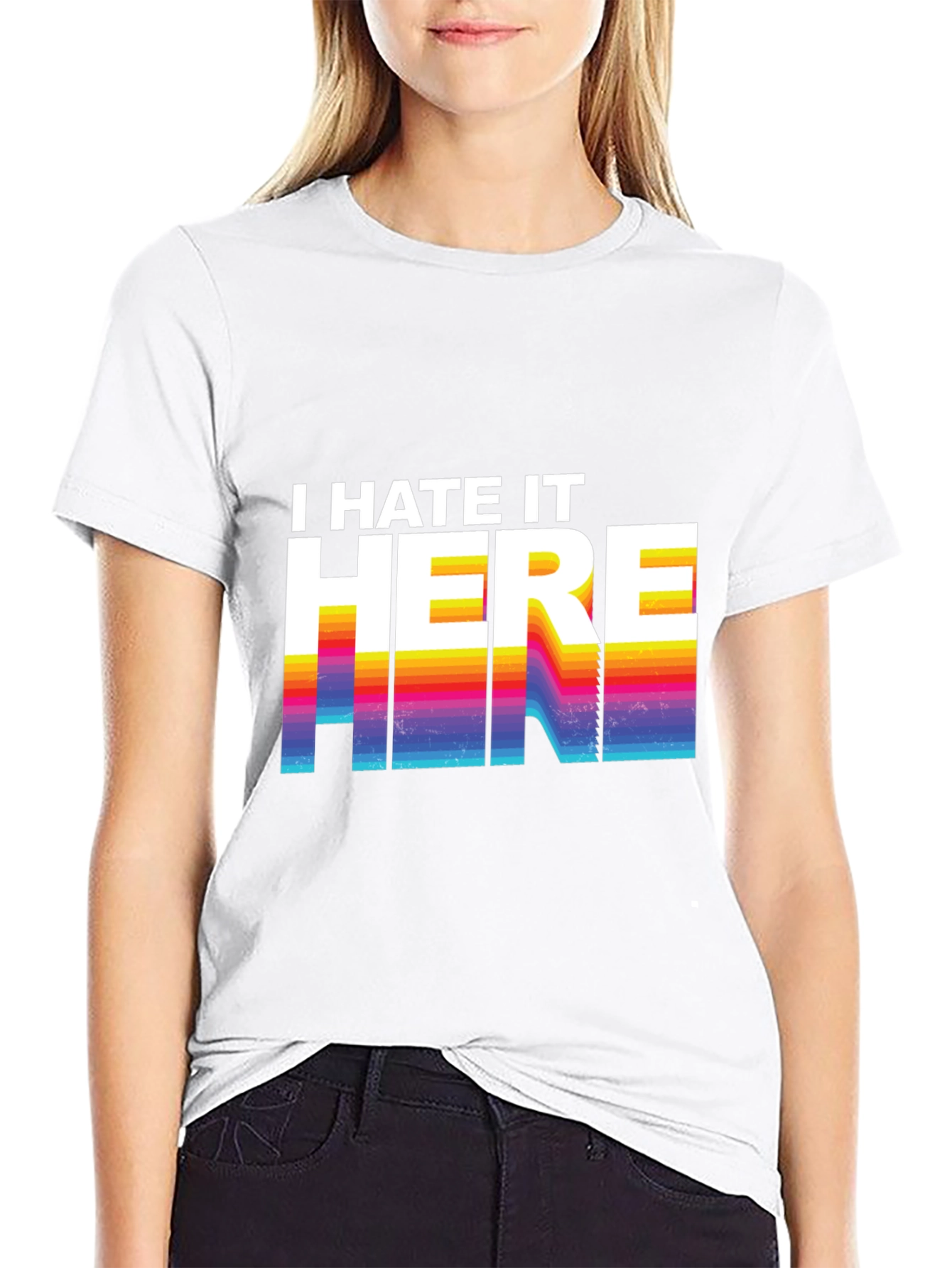 I Hate It Here Graphic Tee - Retro Design