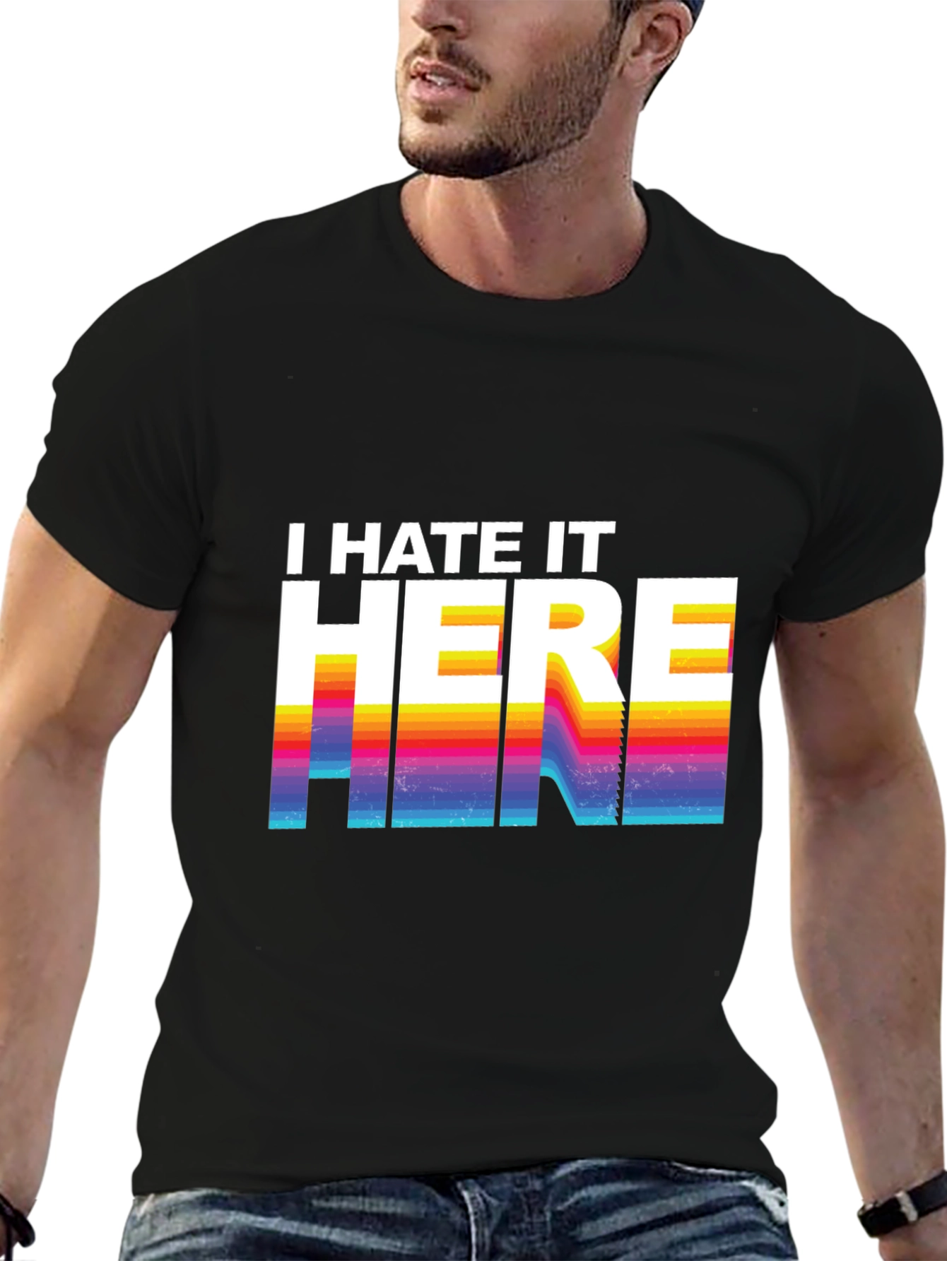 I Hate It Here Graphic Tee - Retro Design