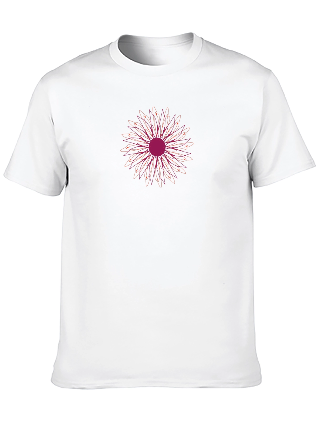 Floral Print Black Tee - Casual Comfort