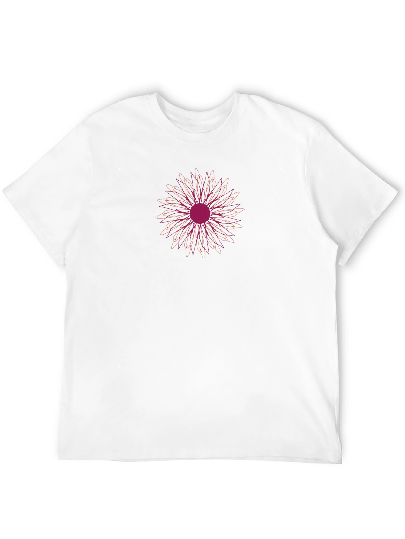 Floral Print Black Tee - Casual Comfort