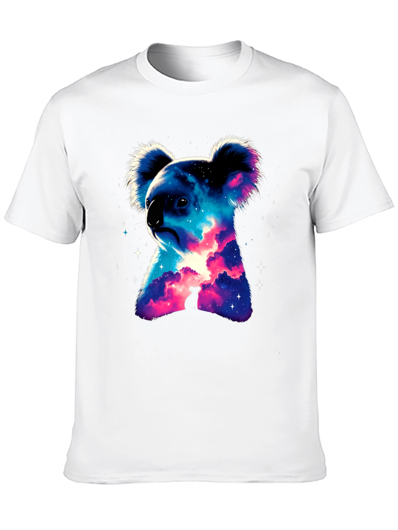 Galaxy Koala Black T-Shirt - Unique Graphic Tee