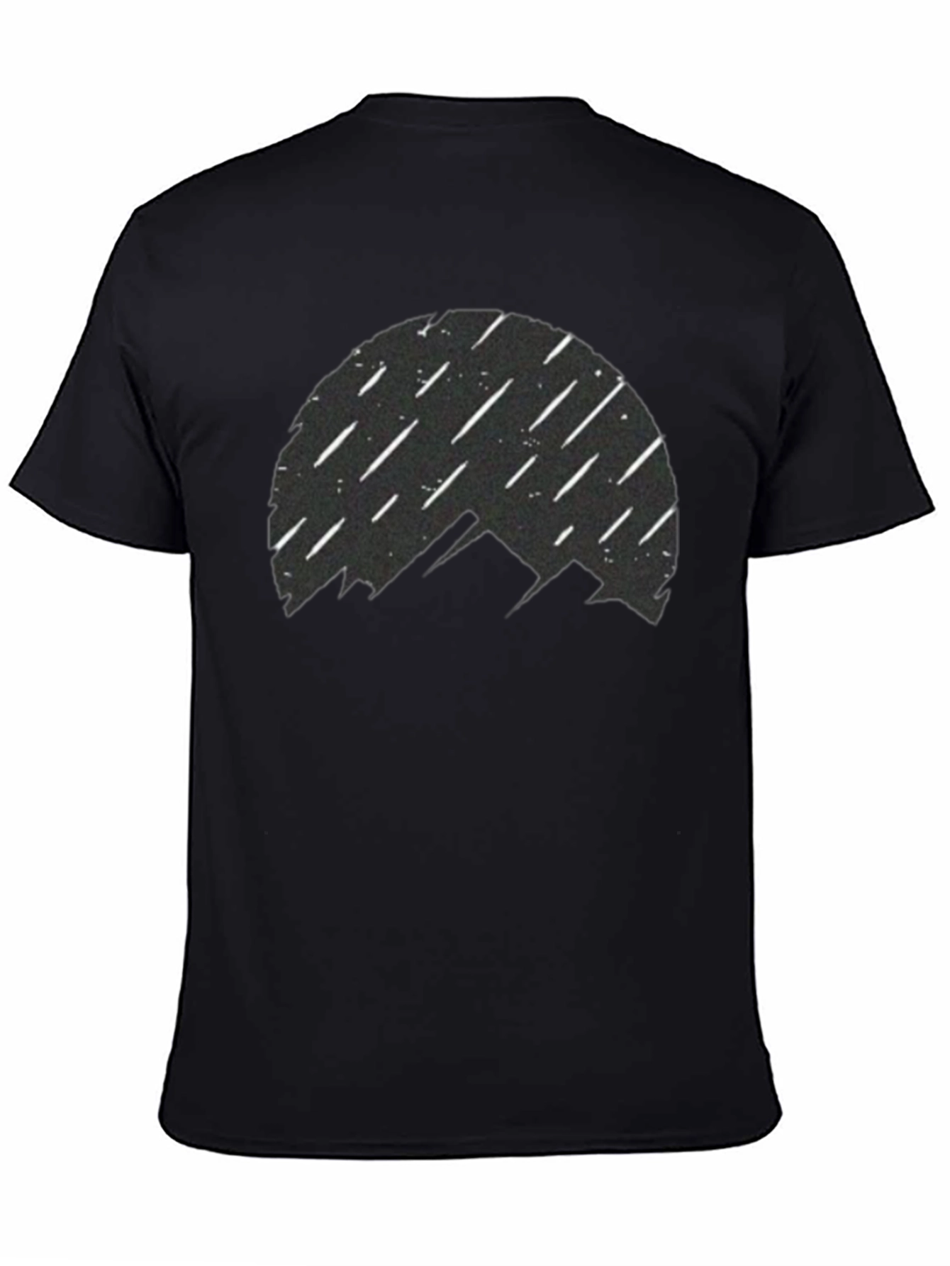 Mountain Silhouette T-Shirt - Meteor Shower Design