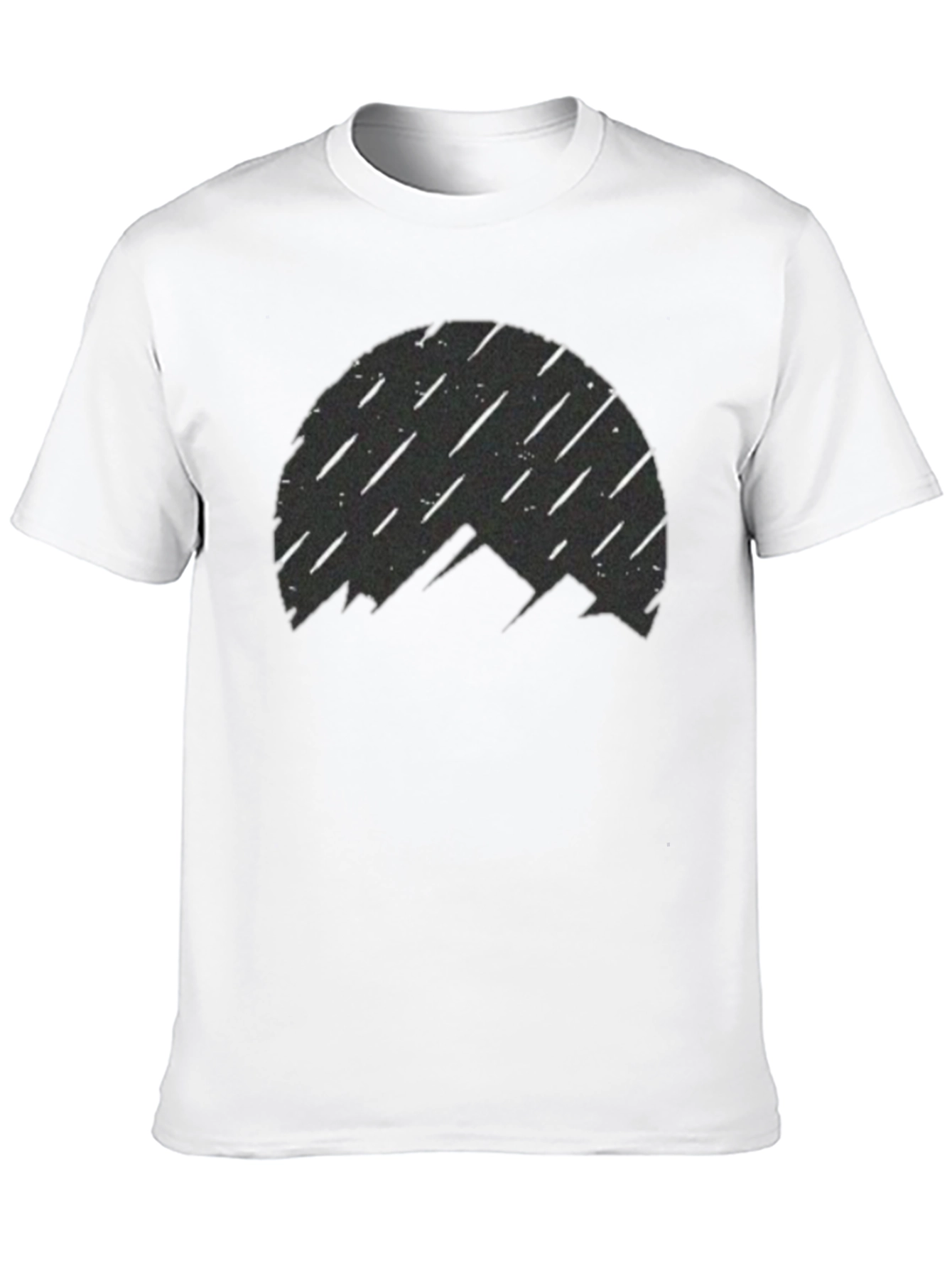 Mountain Silhouette T-Shirt - Meteor Shower Design