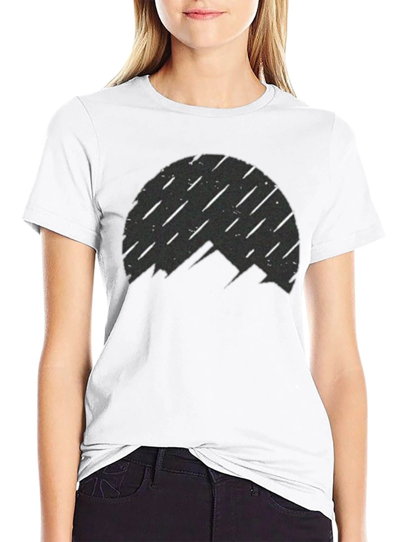 Mountain Silhouette T-Shirt - Meteor Shower Design