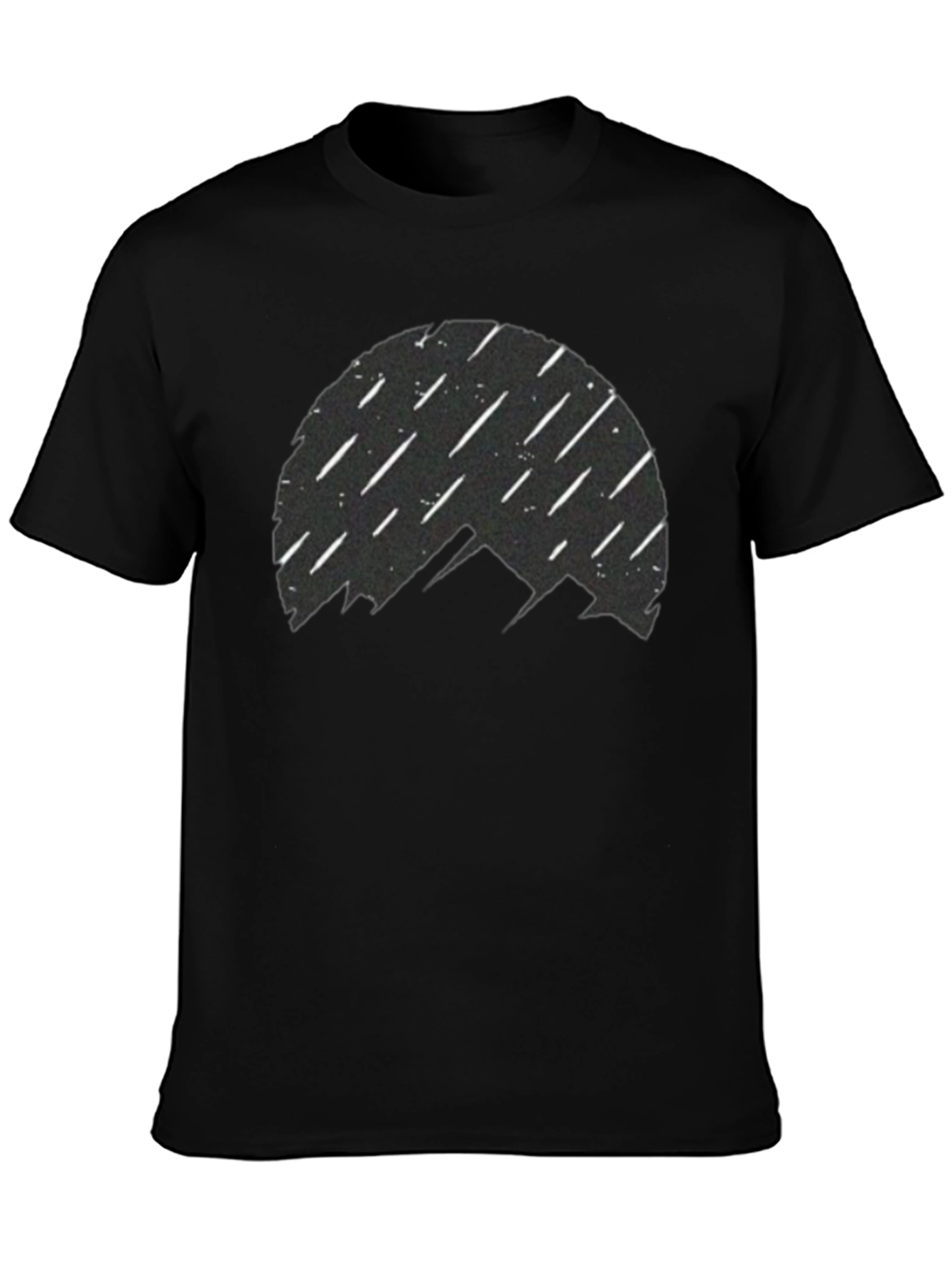 Mountain Silhouette T-Shirt - Meteor Shower Design