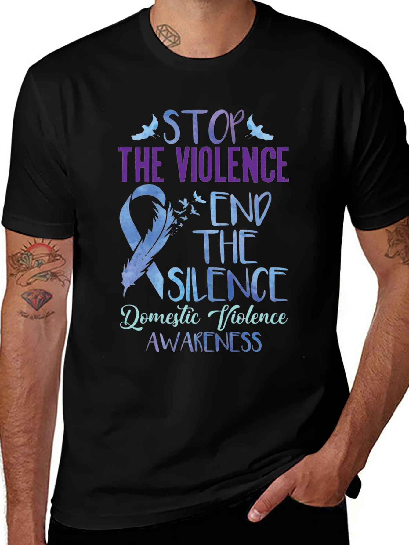 Stop The Violence Domestic Violence Awareness T-Shirt