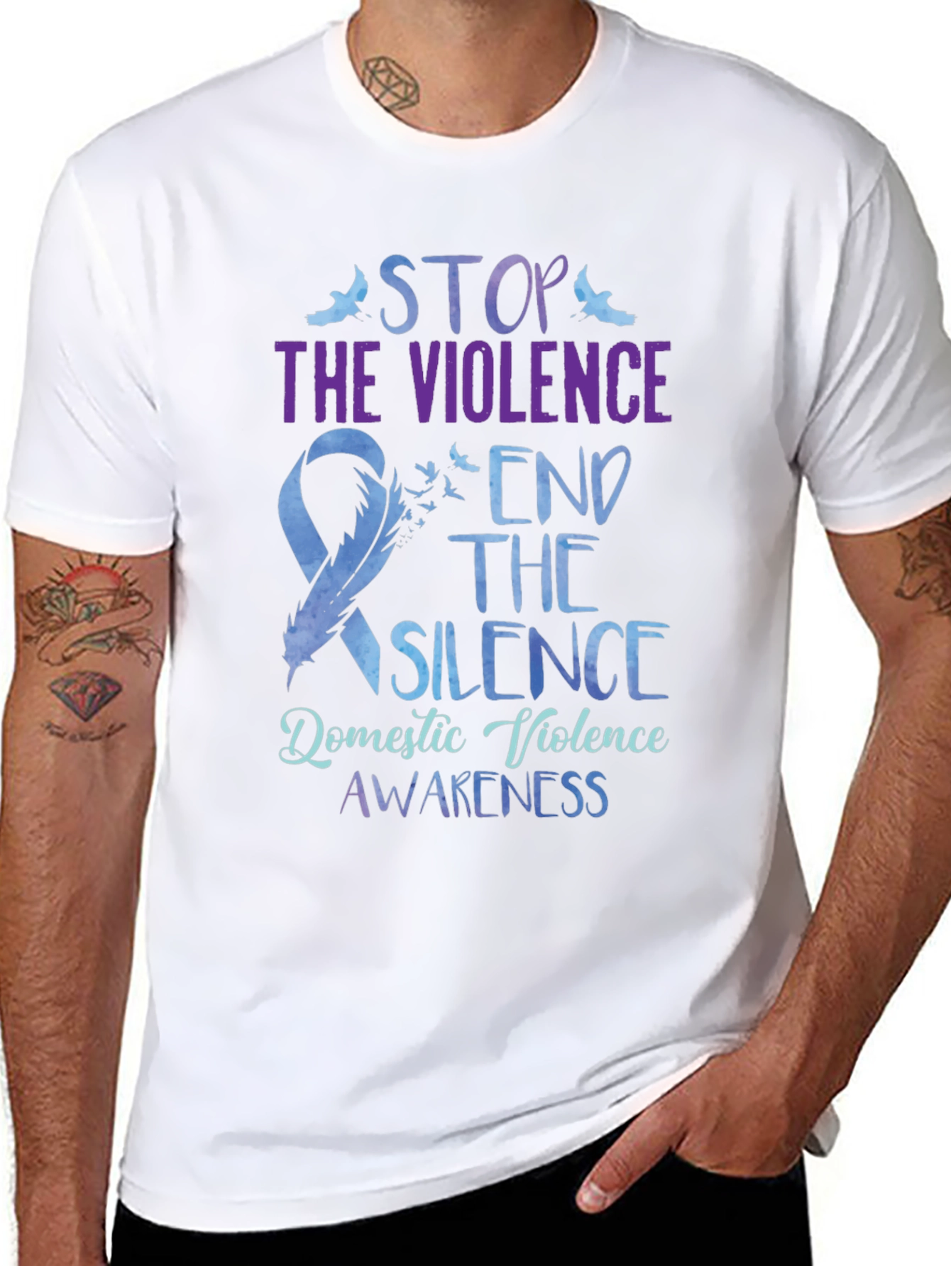 Stop The Violence Domestic Violence Awareness T-Shirt