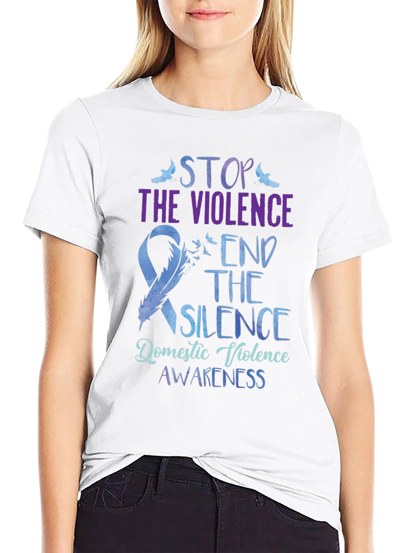 Stop The Violence Domestic Violence Awareness T-Shirt