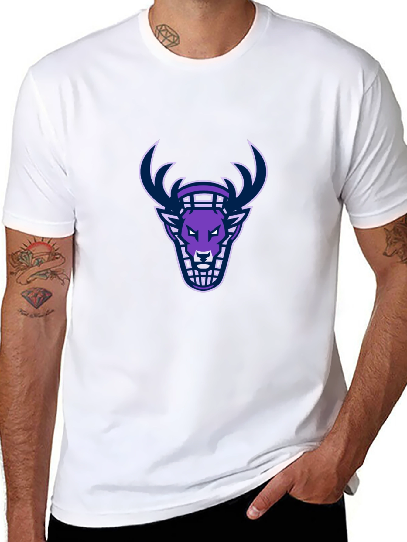Graphic Tee: Deer Head Design