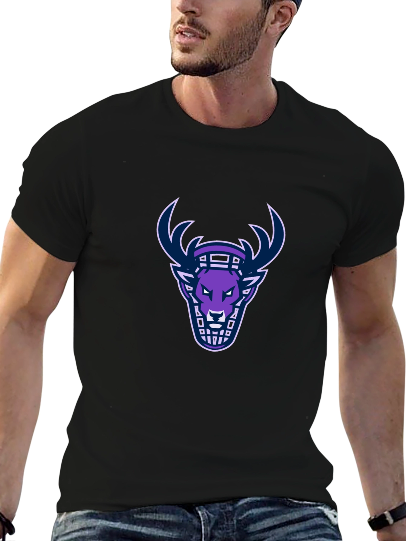 Graphic Tee: Deer Head Design