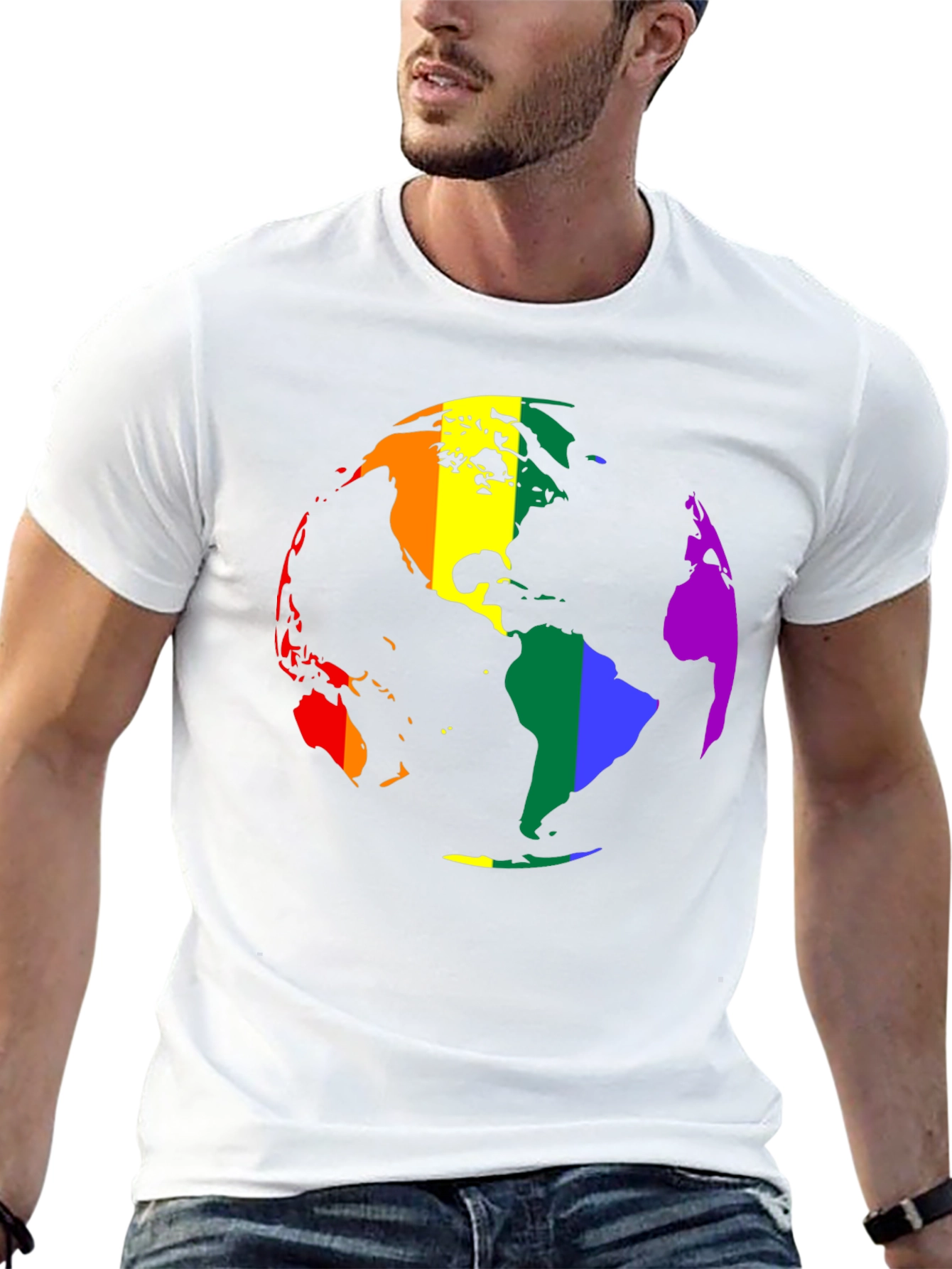 LGBTQ+ Pride Earth Graphic T-Shirt