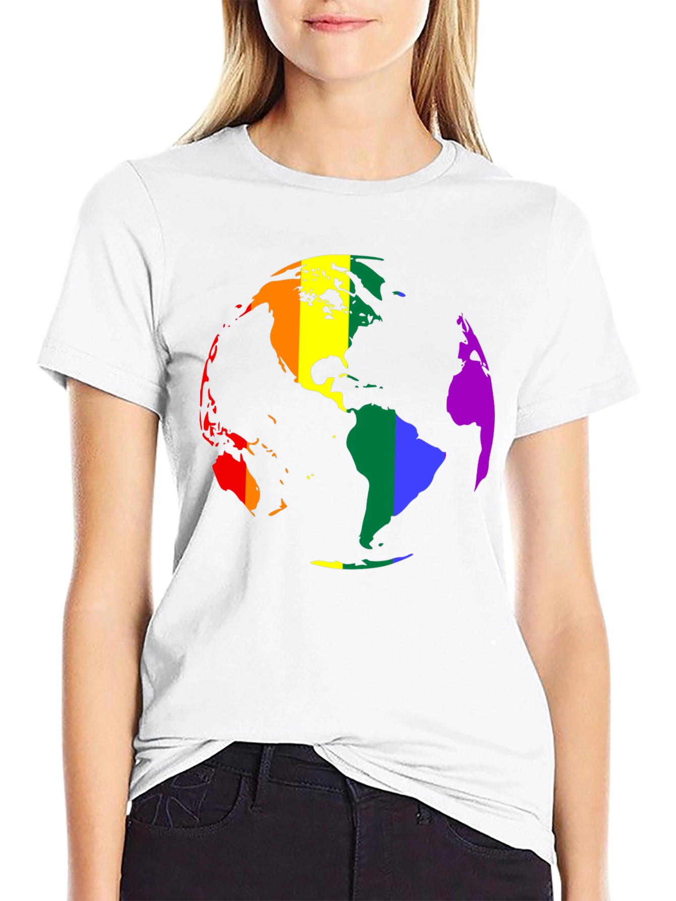 LGBTQ+ Pride Earth Graphic T-Shirt